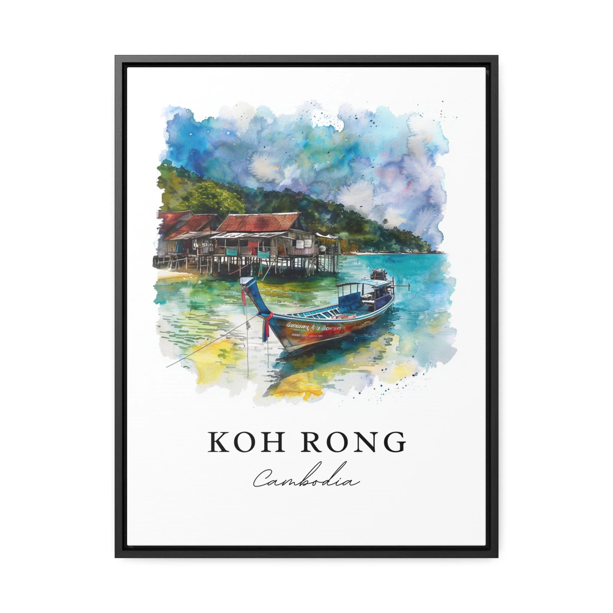 Koh Rong, Cambodia – Watercolor Art Print - Image 6