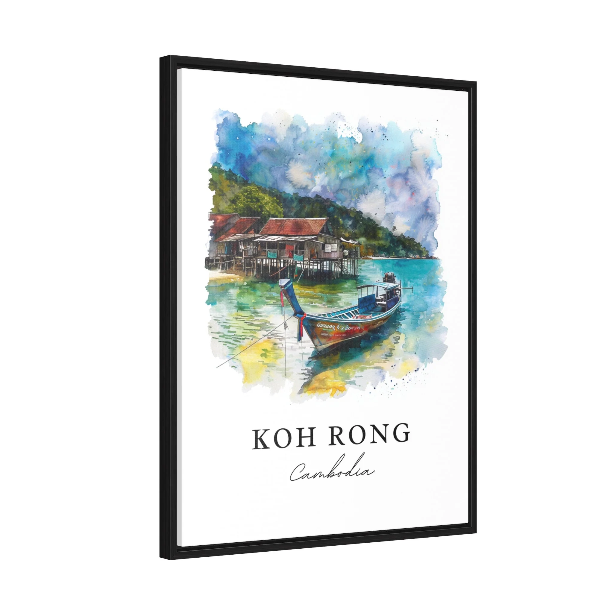 Koh Rong, Cambodia – Watercolor Art Print - Image 7