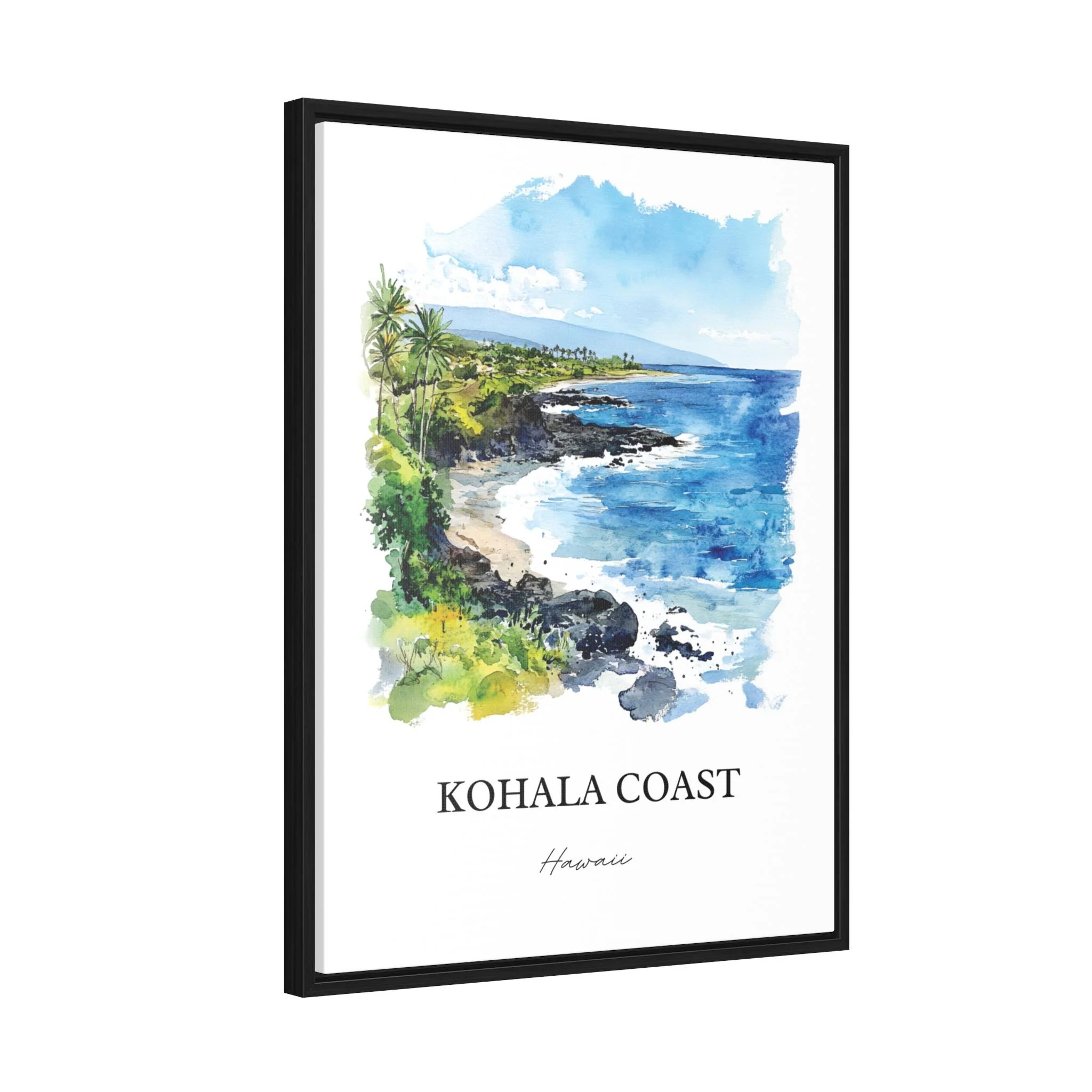 Kohala Coast, Hawaii Watercolor Art Print - Image 8