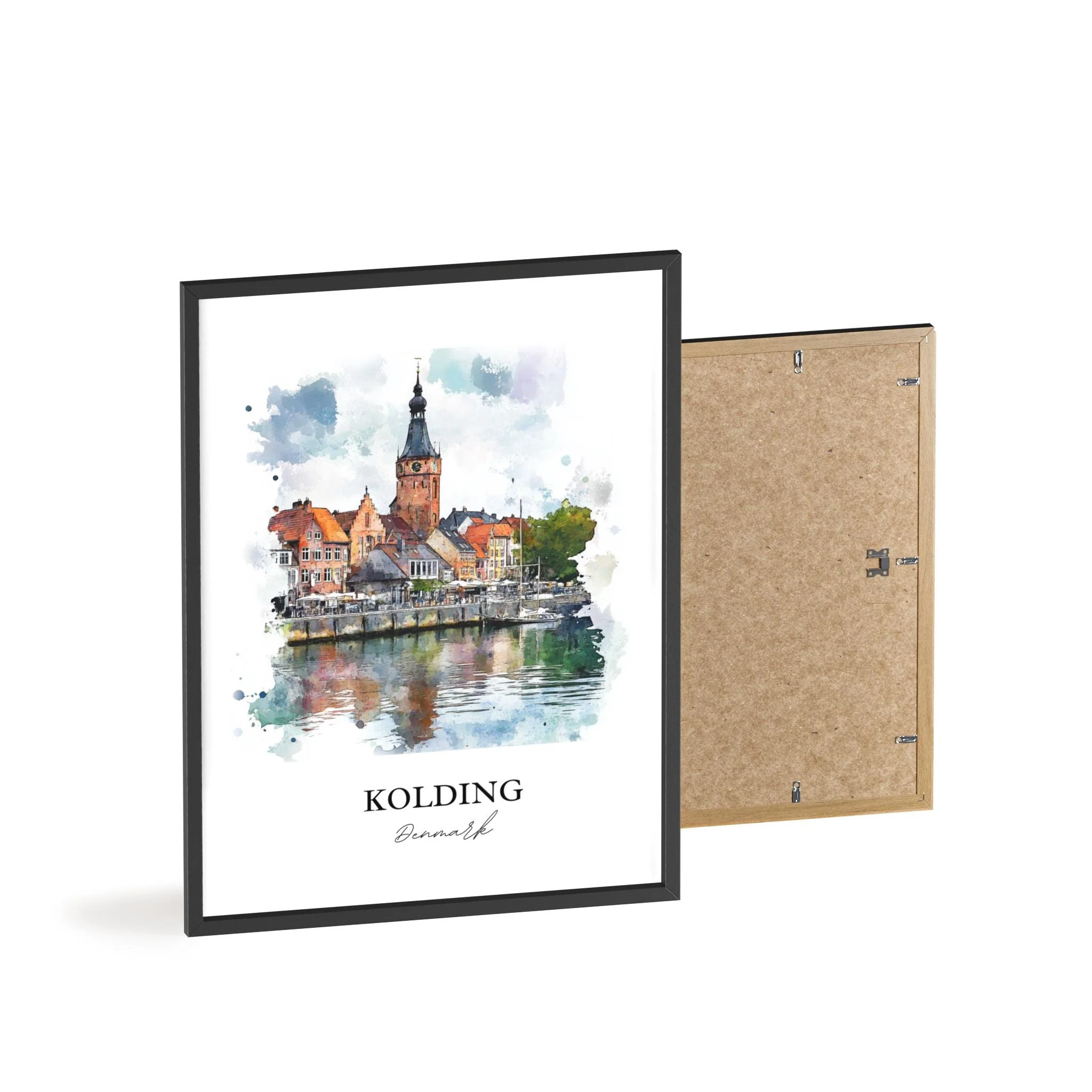 Kolding, Denmark – Watercolor Art Print - Image 8