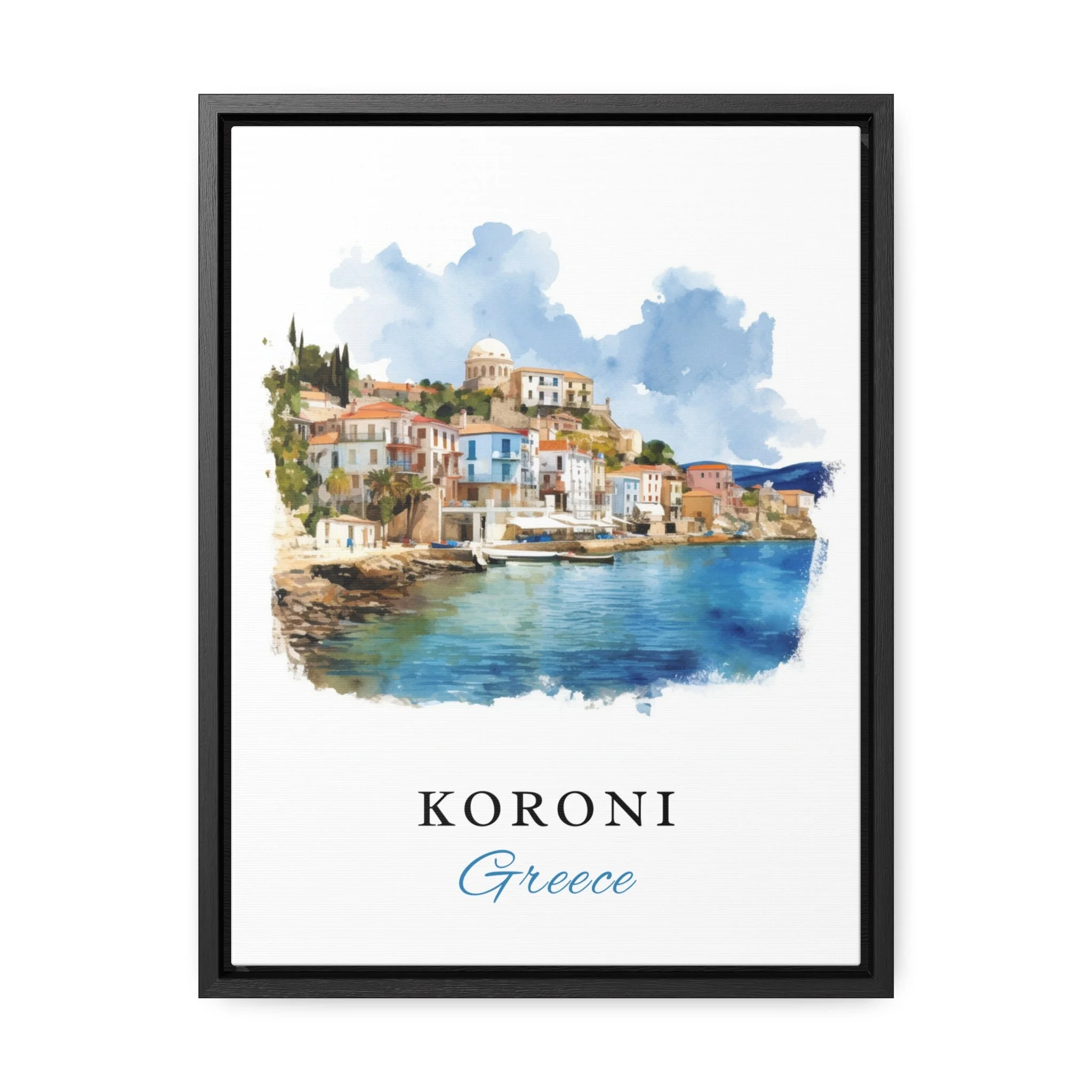 Koroni, Greece – Watercolor Art Print - Image 7