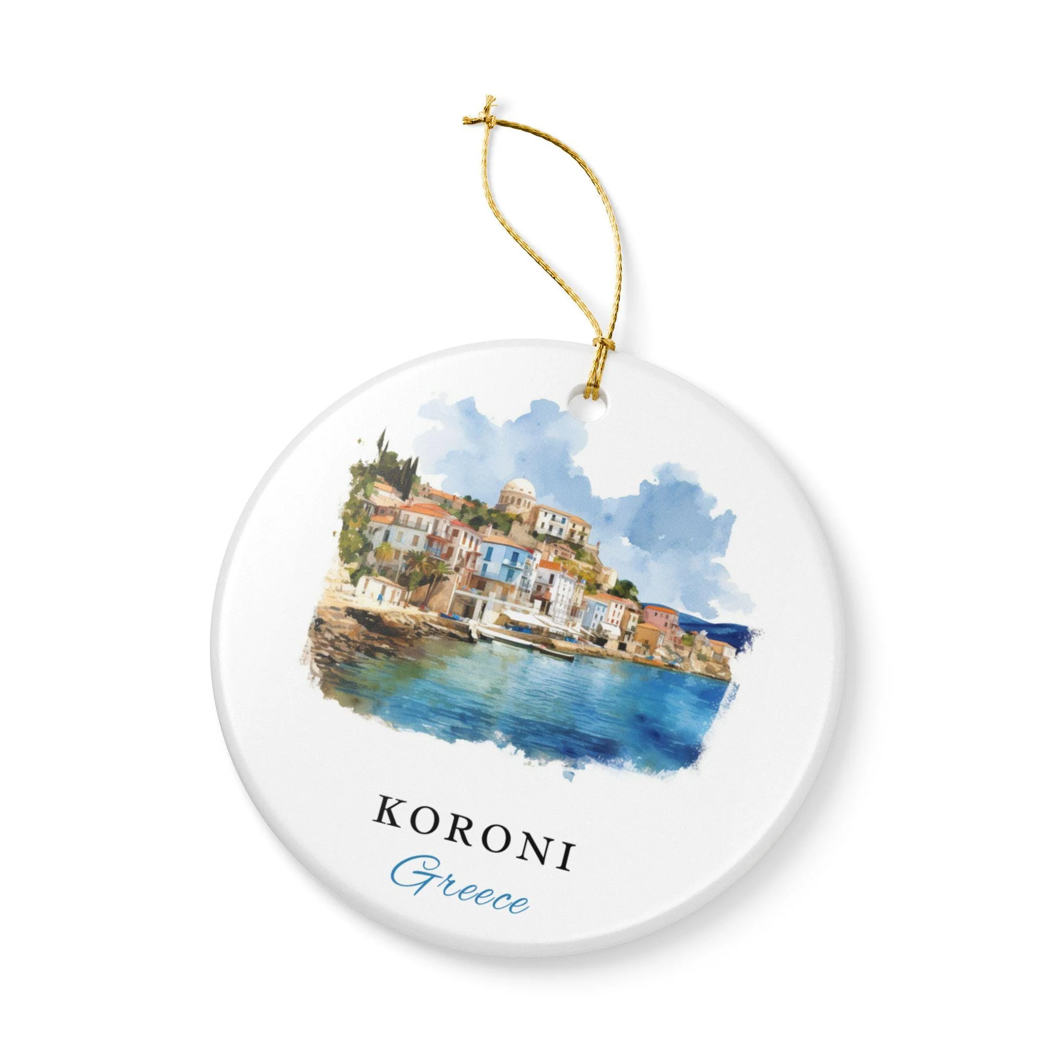 Koroni Greece Ornament: Unique Koroni Souvenir, Koroni Xmas Decor, and Authentic Koroni Gift - Image 3