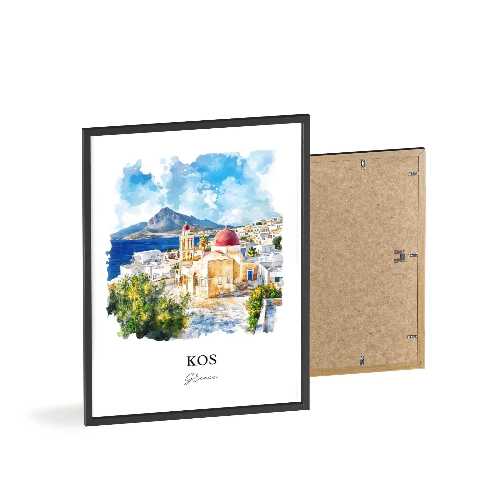 Kos, Greece – Watercolor Art Print - Image 8