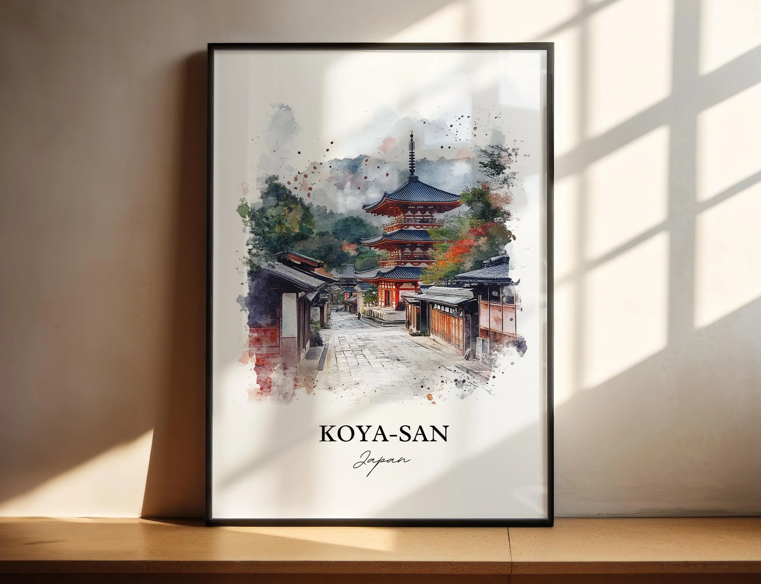 Koya-San, Japan – Watercolor Art Print