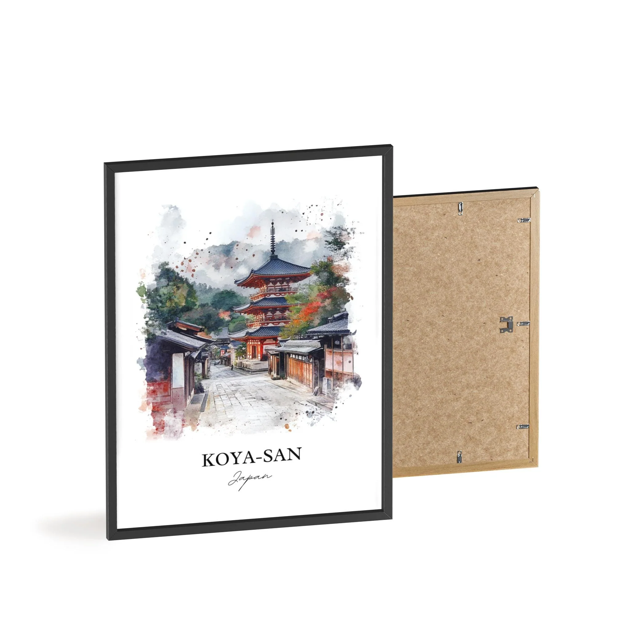 Koya-San, Japan – Watercolor Art Print - Image 8