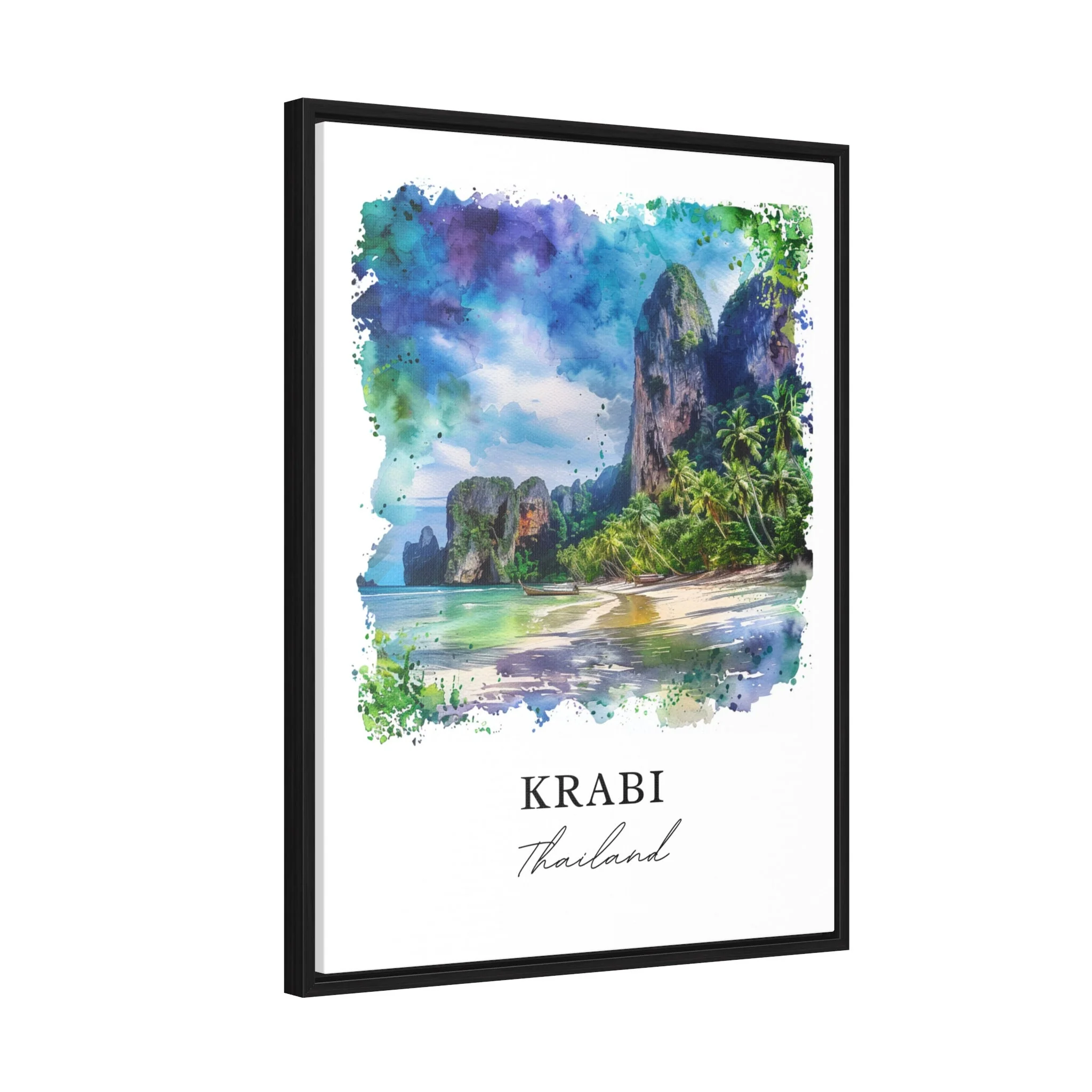Krabi, Thailand – Watercolor Art Print - Image 6