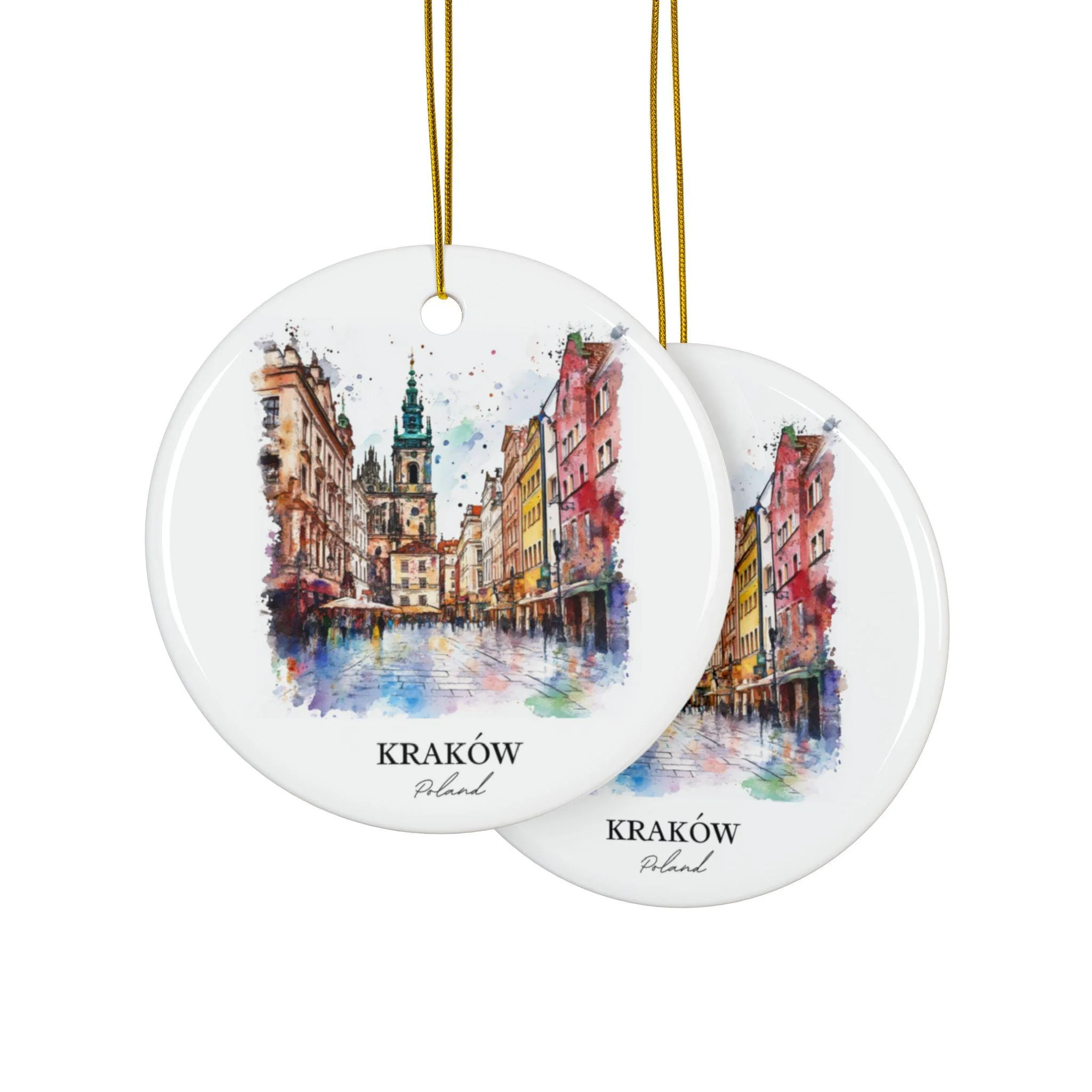 Krakow Poland Ornament: Unique Krakow Souvenir, Krakow Xmas Decor, and Authentic Poland Gift - Image 2