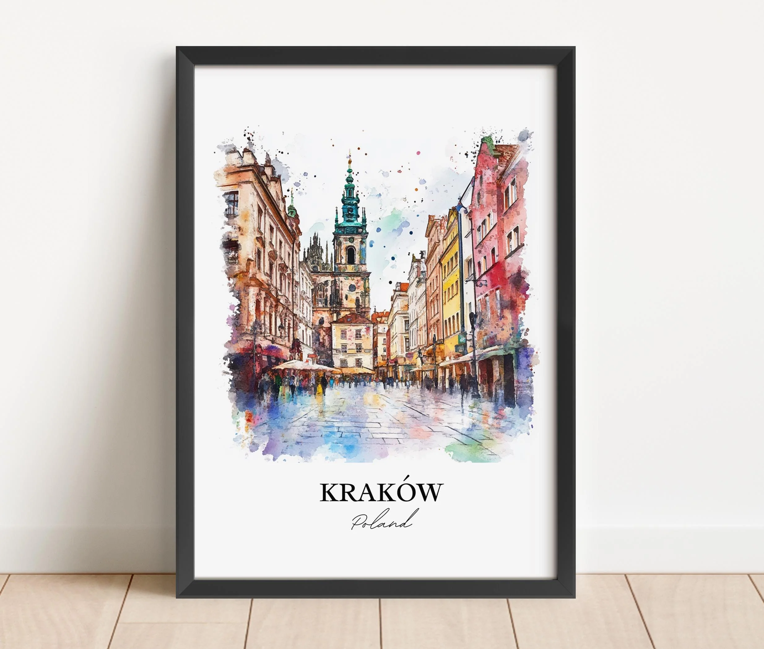 Kraków, Poland – Watercolor Art Print - Image 5