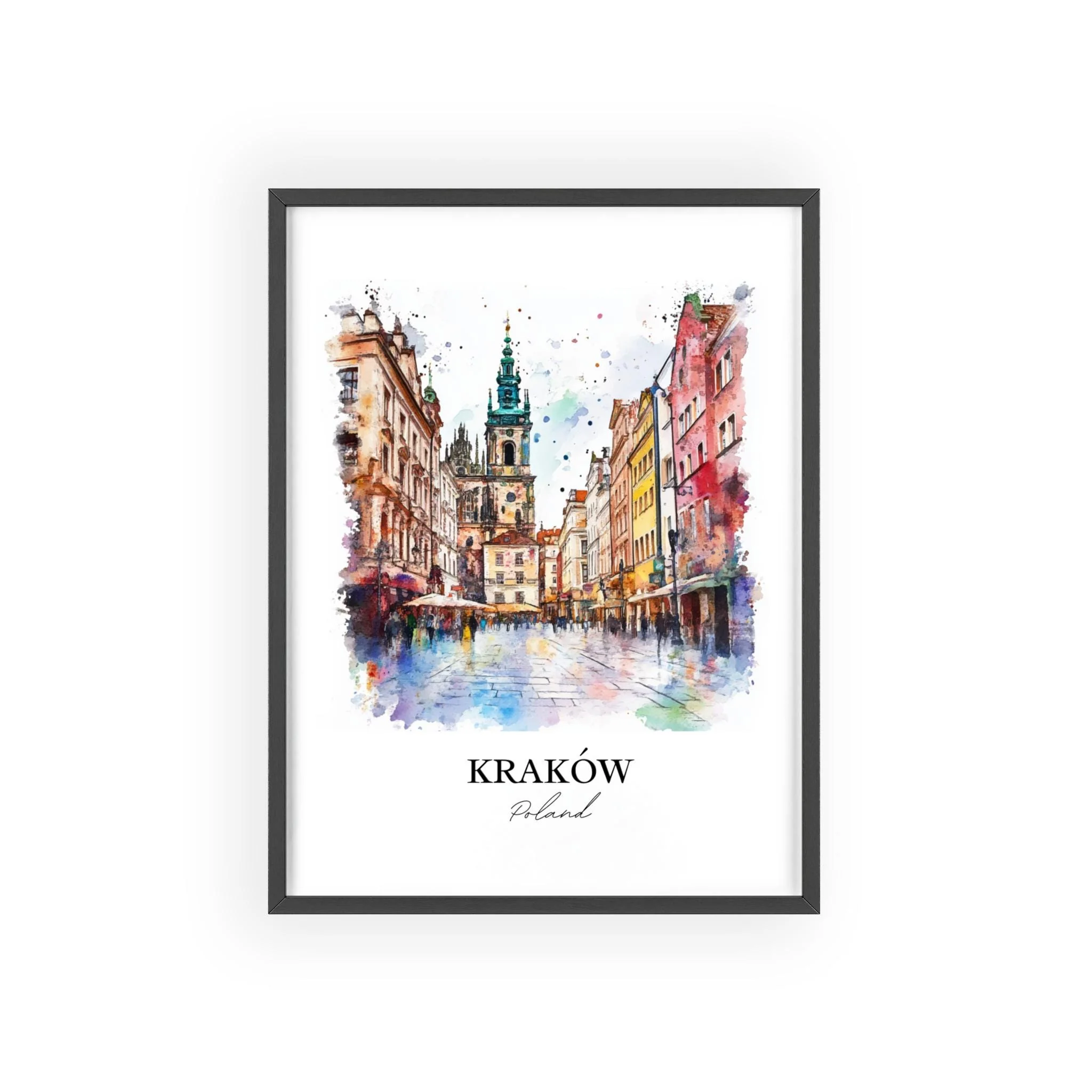 Kraków, Poland – Watercolor Art Print - Image 7