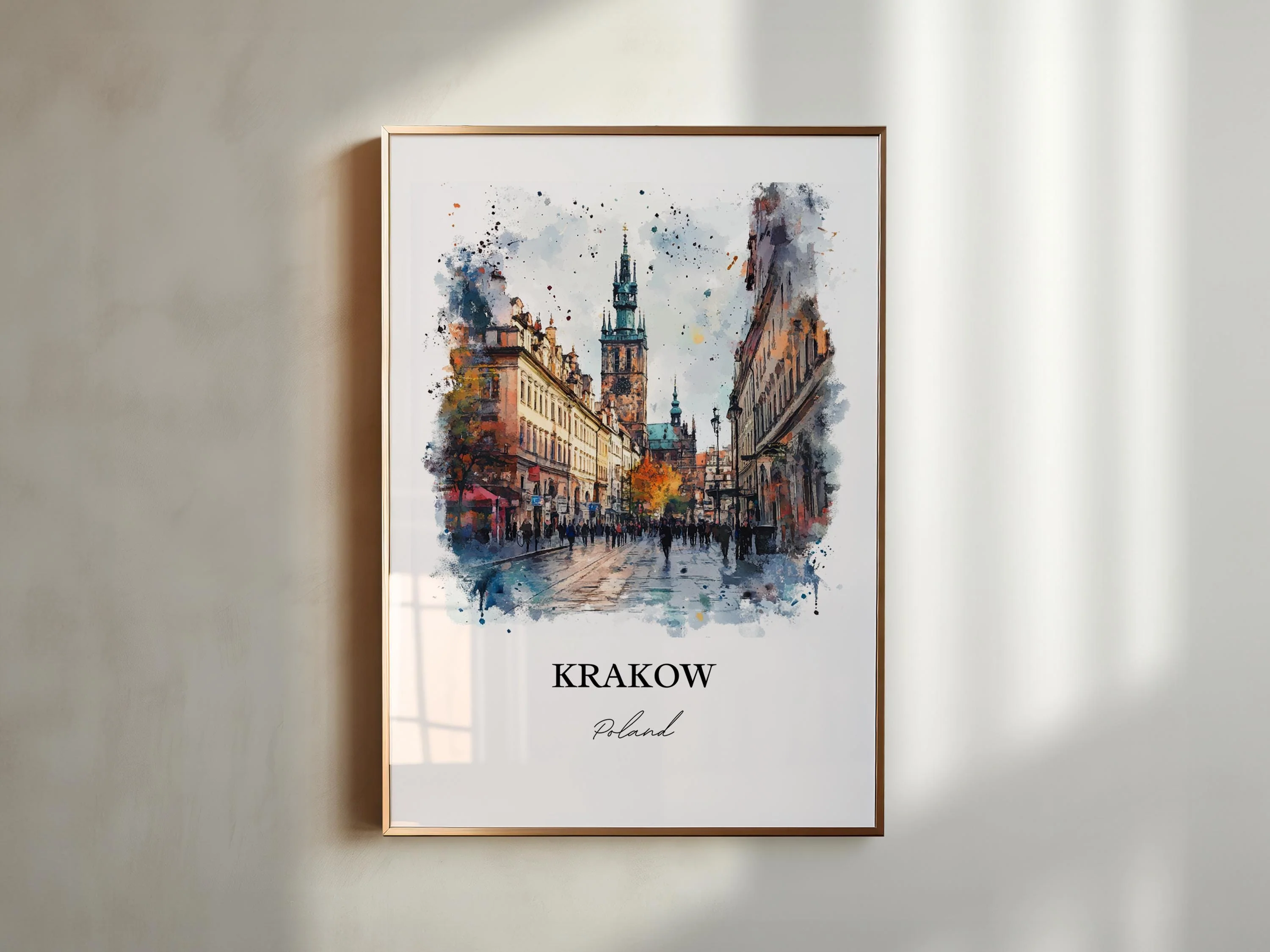 Krakow, Poland – Watercolor Art Print - Image 6
