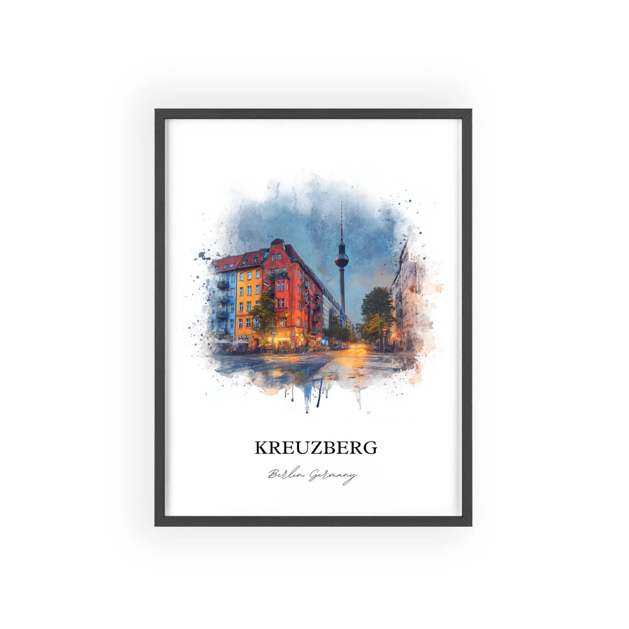 Kreuzberg, Germany – Watercolor Art Print - Image 10