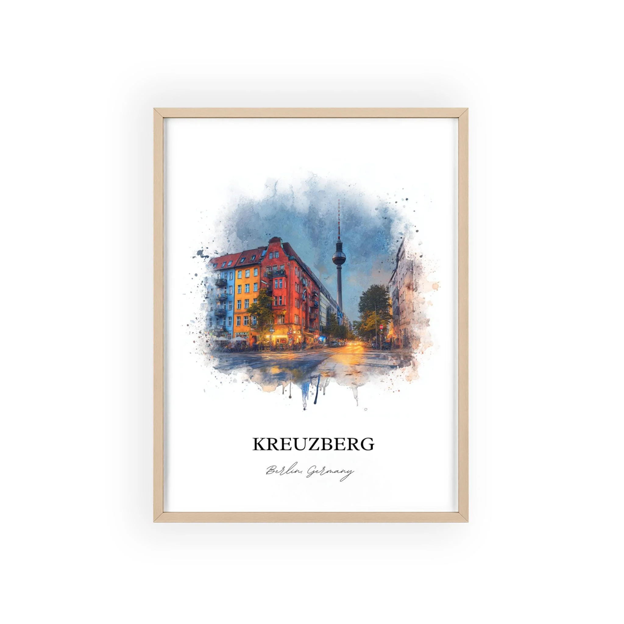 Kreuzberg, Germany – Watercolor Art Print - Image 12