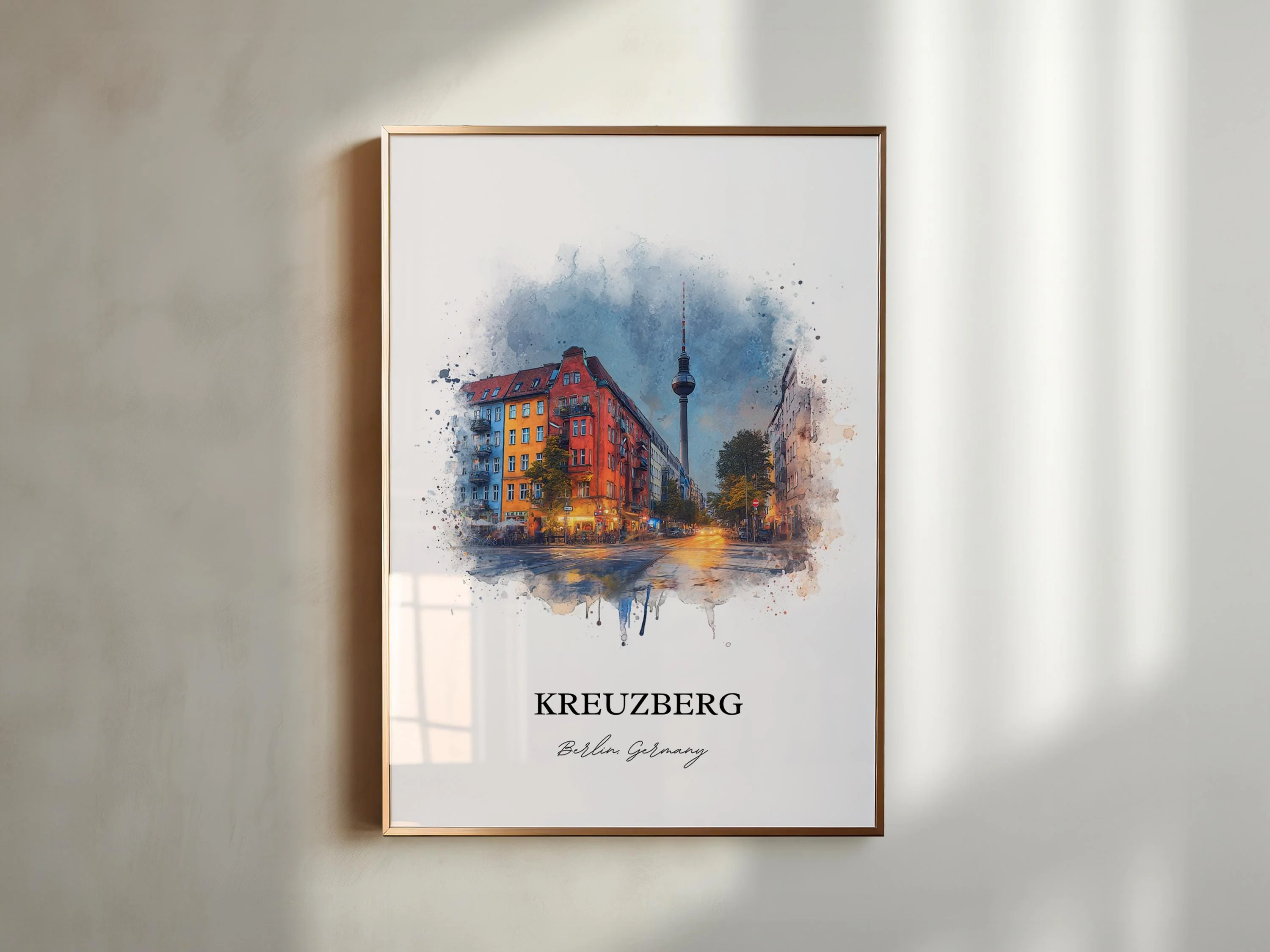 Kreuzberg, Germany – Watercolor Art Print - Image 8
