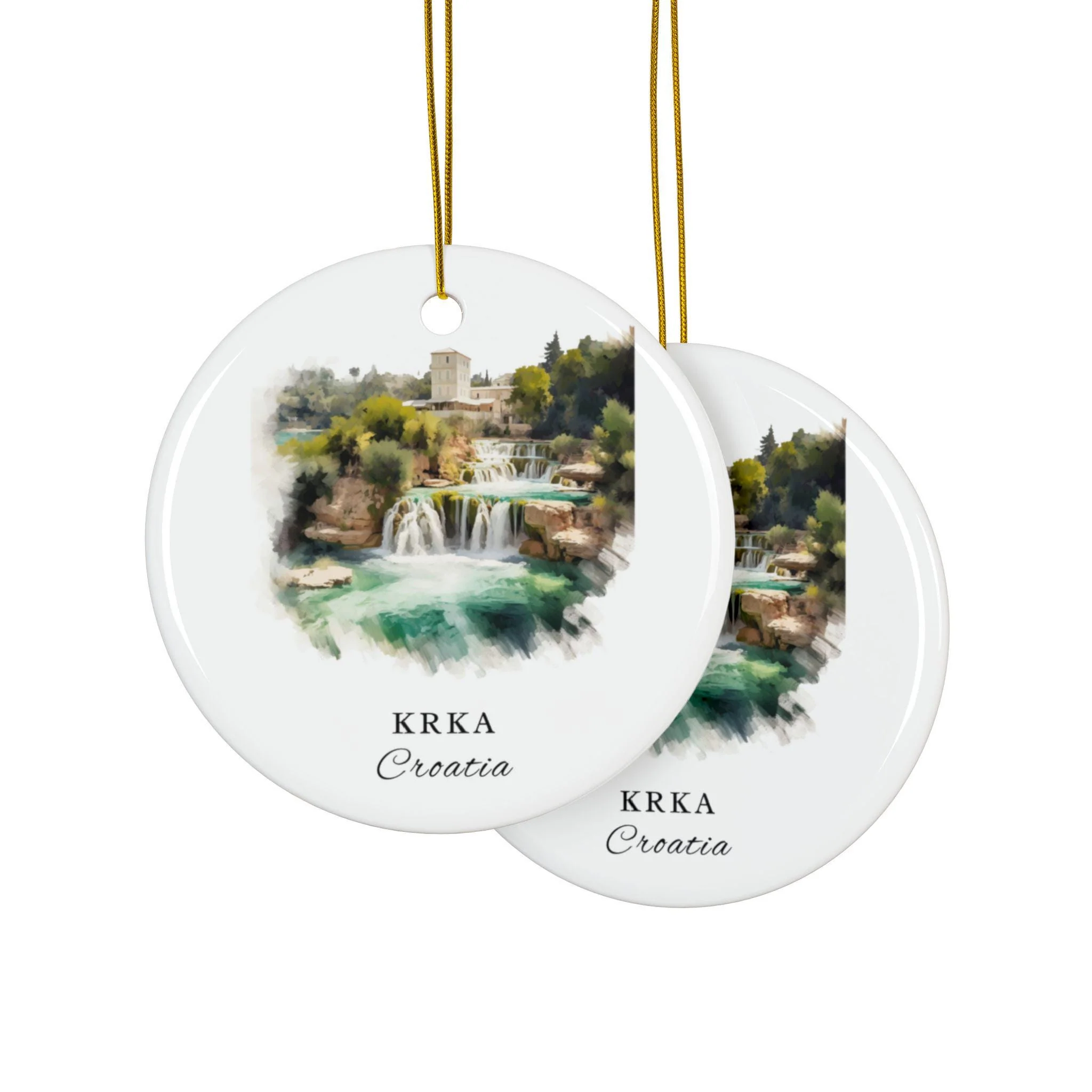 Krka Croatia Ornament: Unique Krka Waterfalls Souvenir, Krka Croatia Decor, and Authentic Croatian Gift - Image 3
