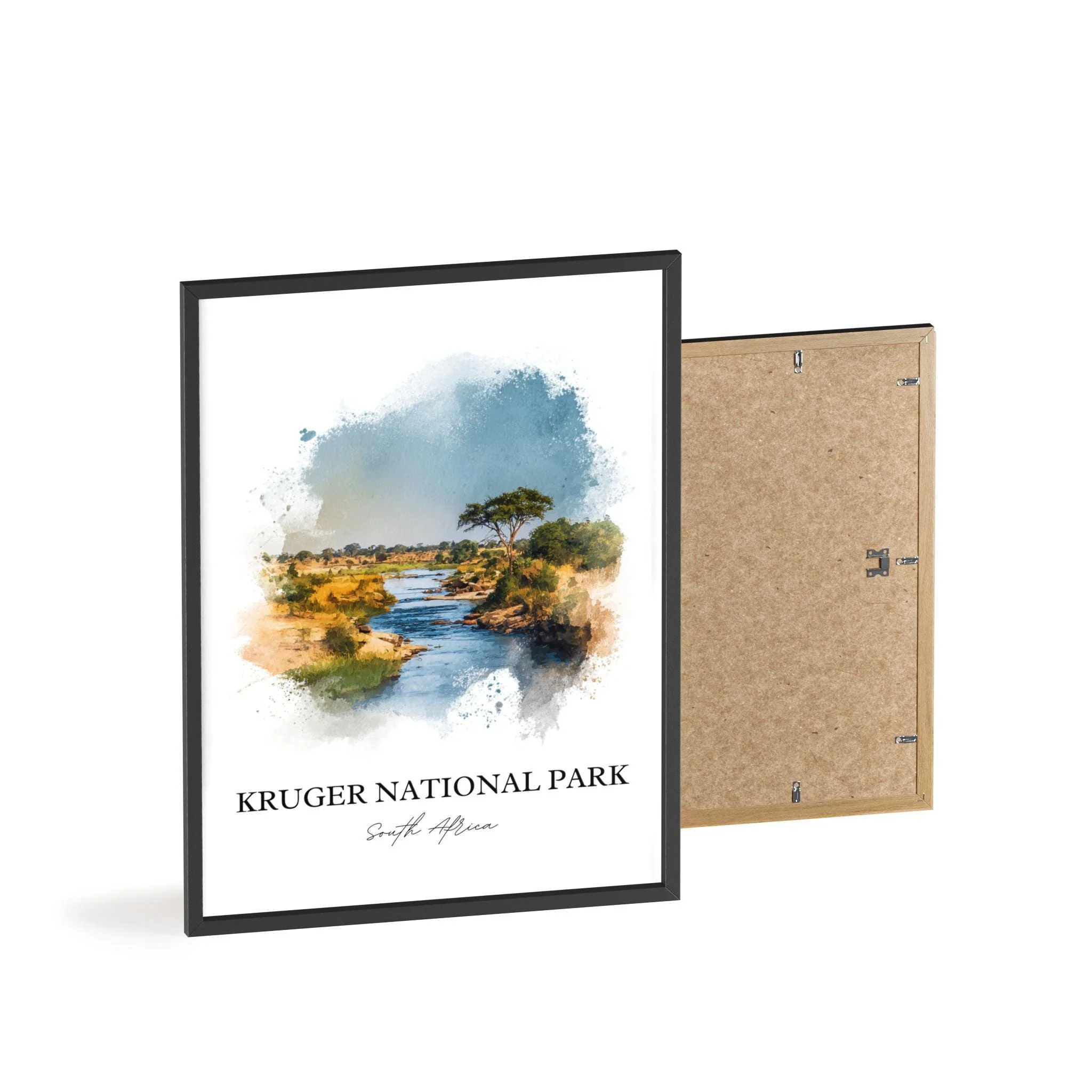 Kruger National Park, South Africa – Watercolor Art Print - Image 8