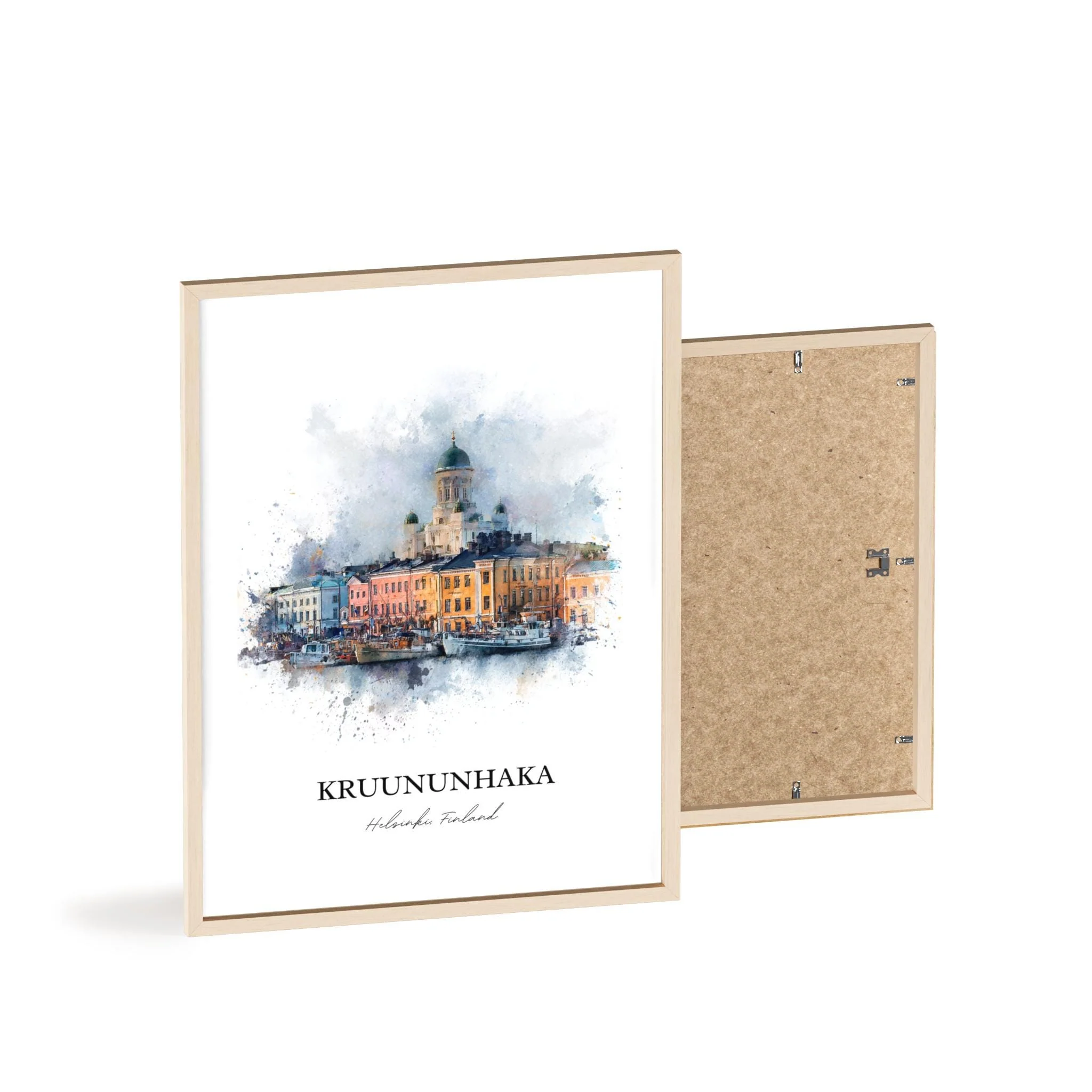 Kruununhaka, Finland – Watercolor Art Print - Image 4