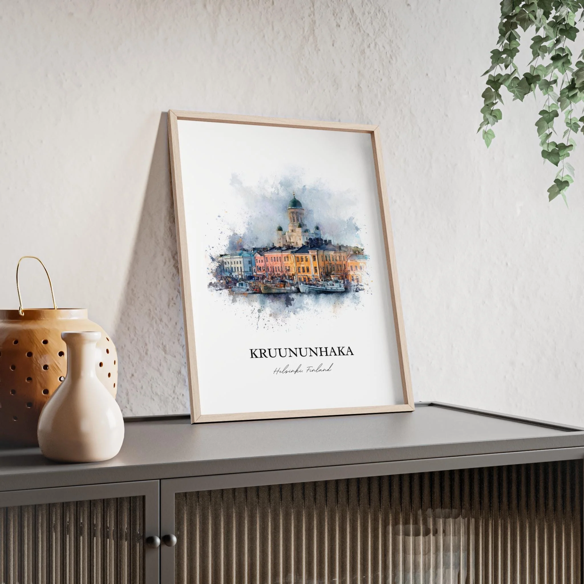 Kruununhaka, Finland – Watercolor Art Print - Image 5