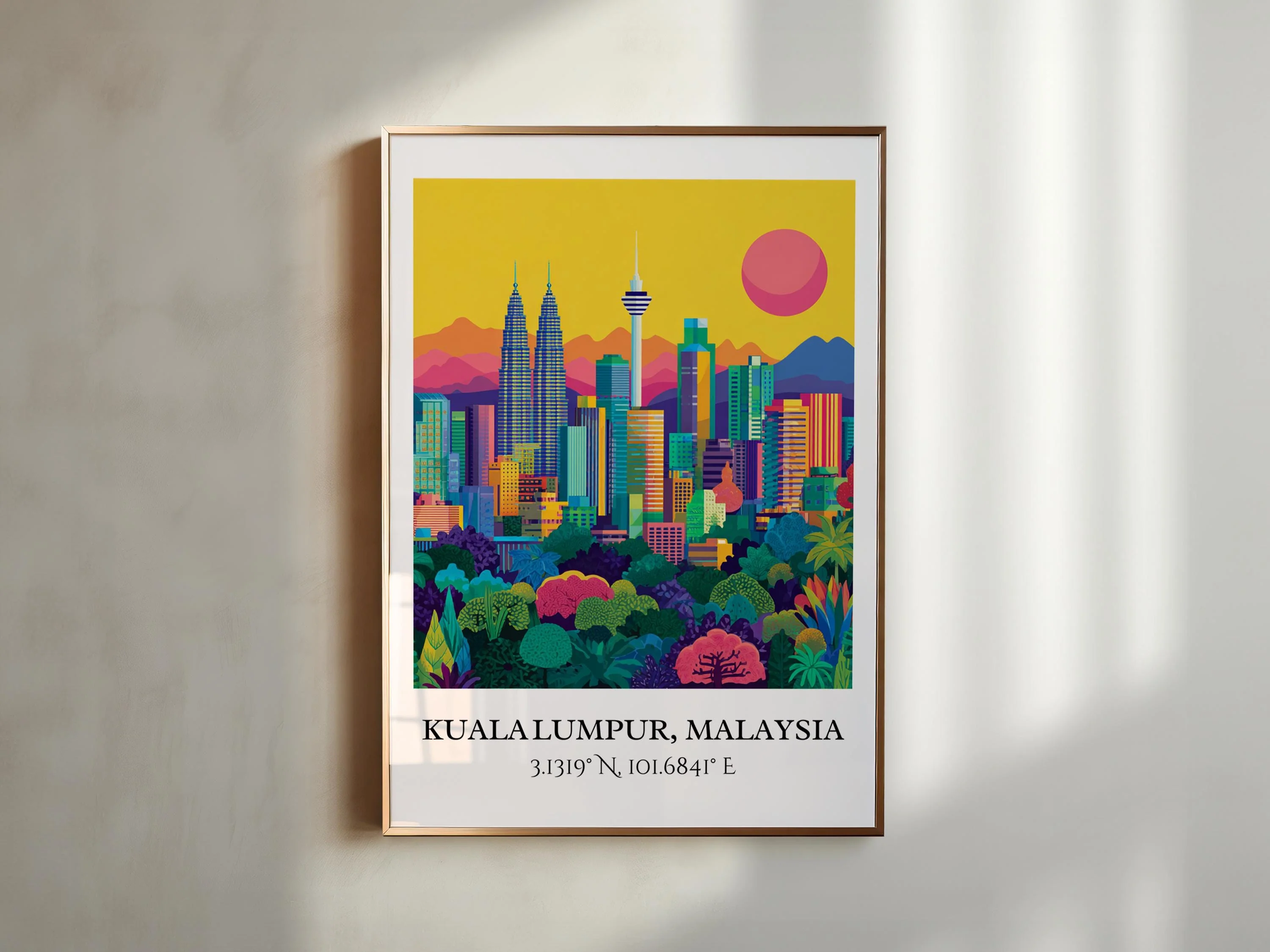 Kuala Lumpur, Malaysia – Watercolor Art Print - Image 5
