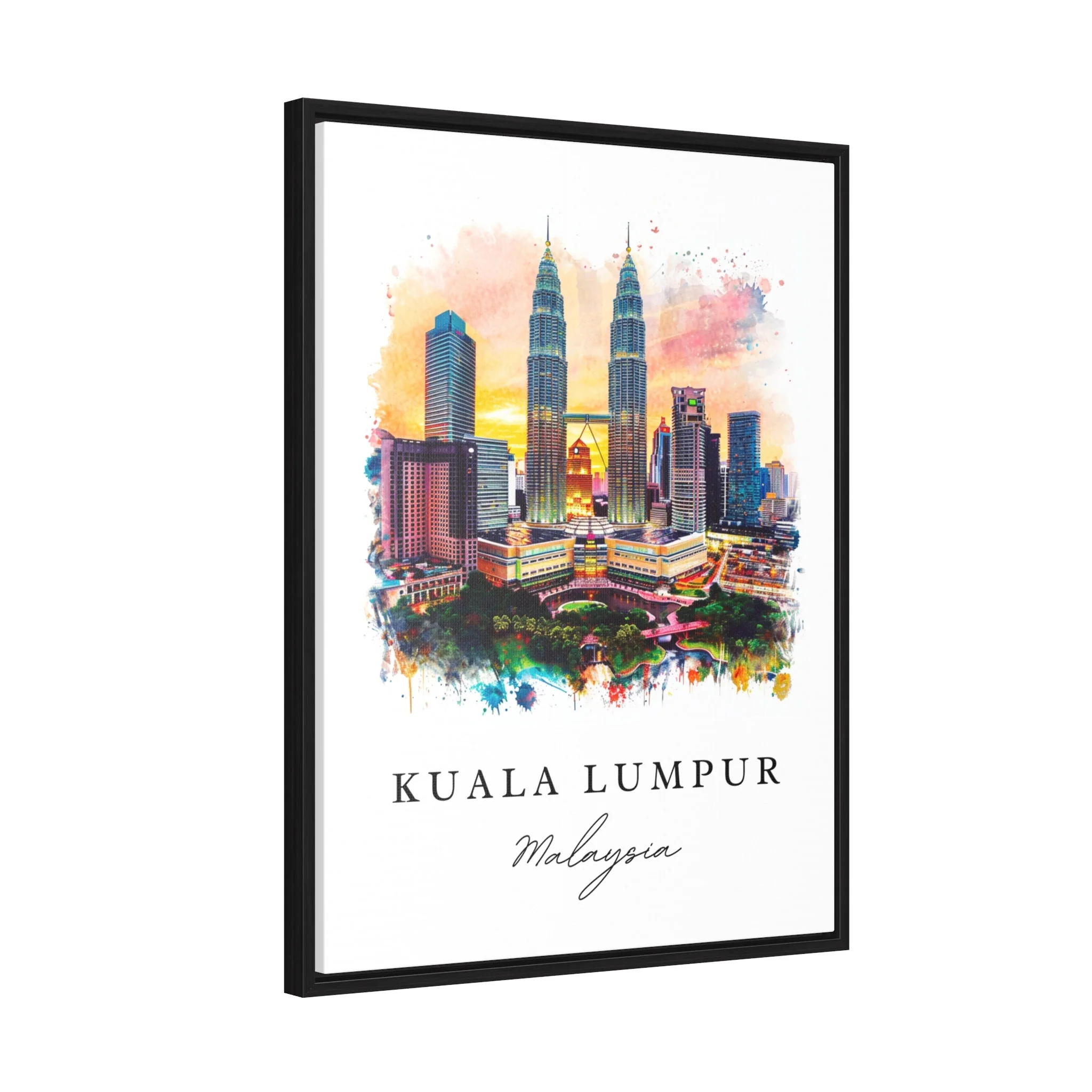 Kuala Lumpur, Malaysia – Watercolor Art Print - Image 7
