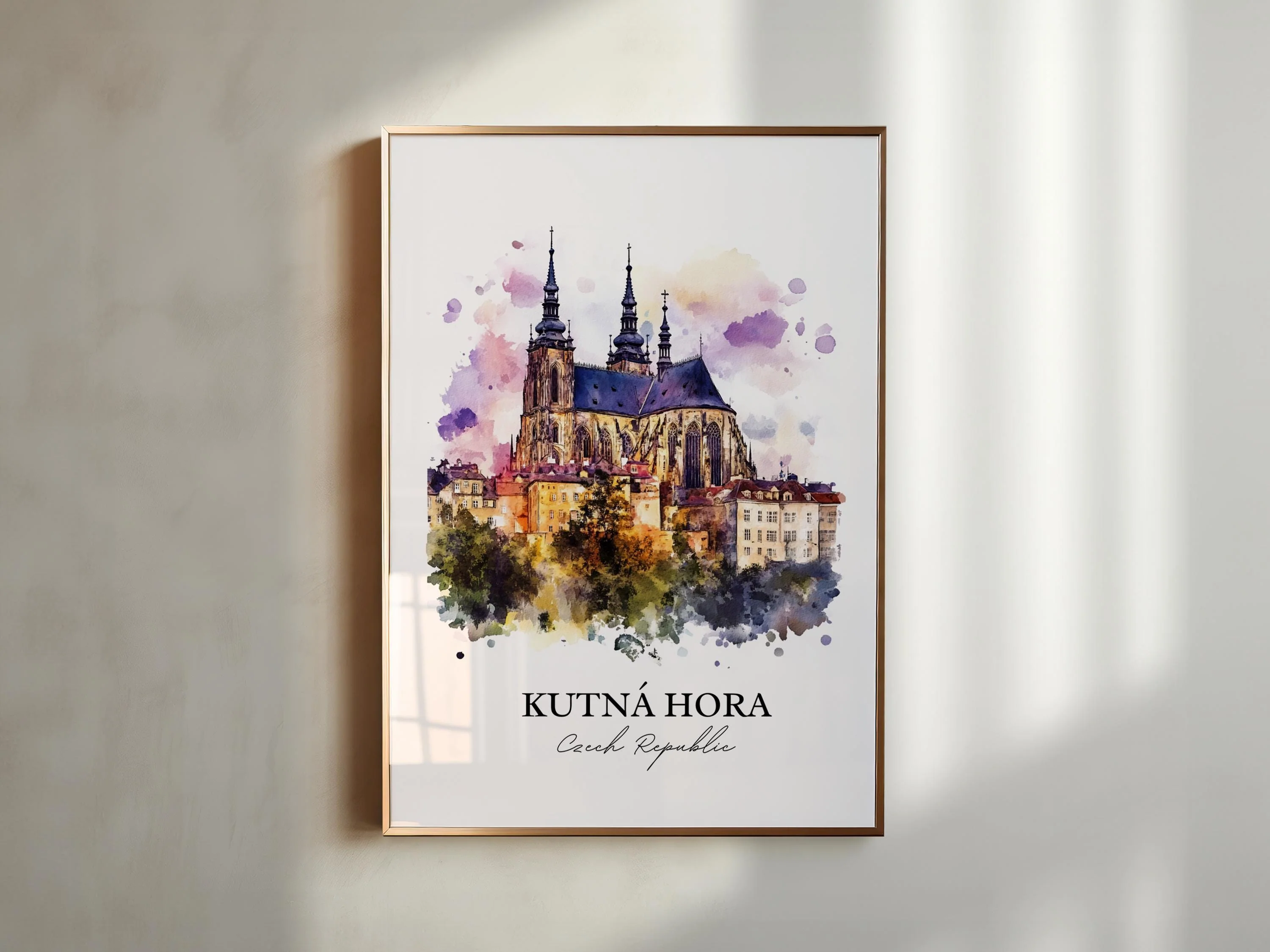 Kutna Hora, Czech Republic – Watercolor Art Print - Image 3