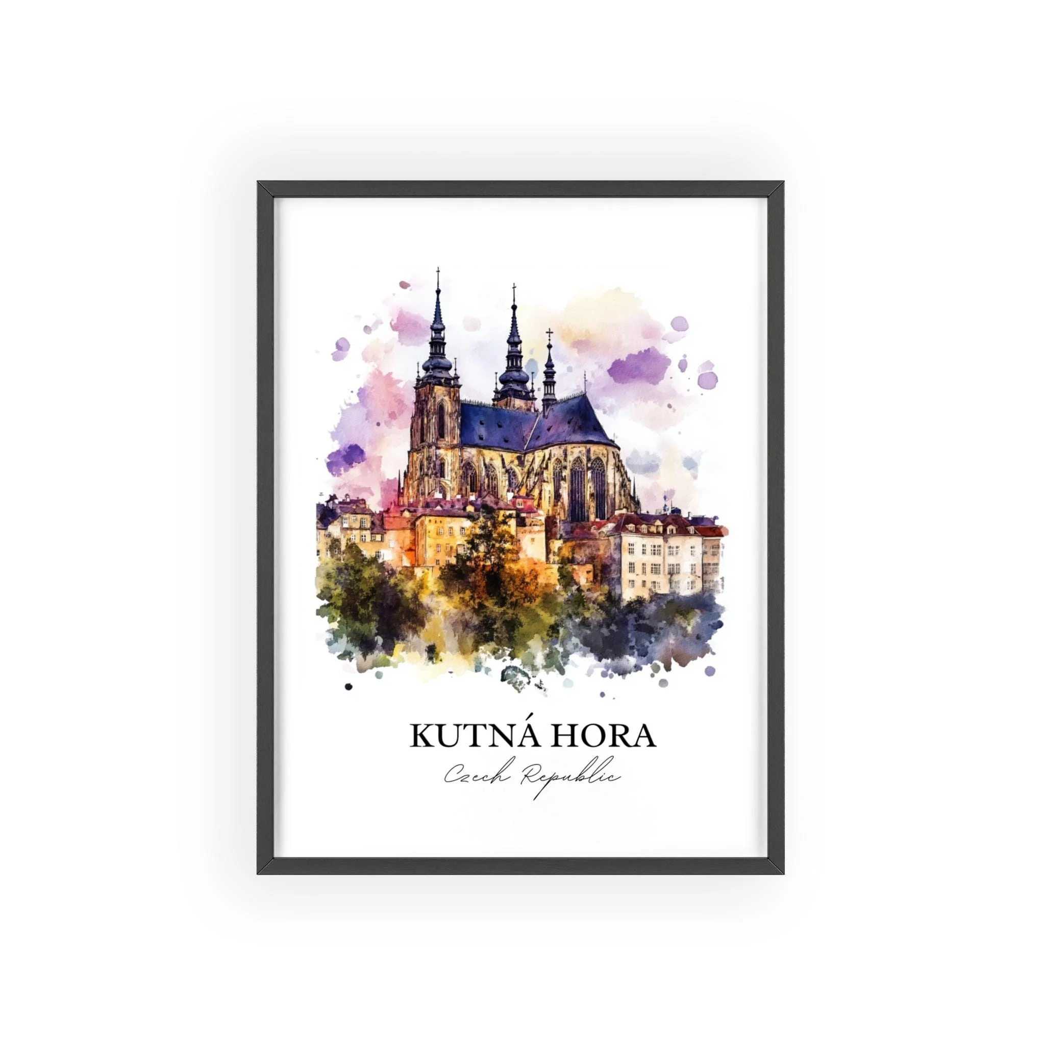 Kutna Hora, Czech Republic – Watercolor Art Print - Image 7