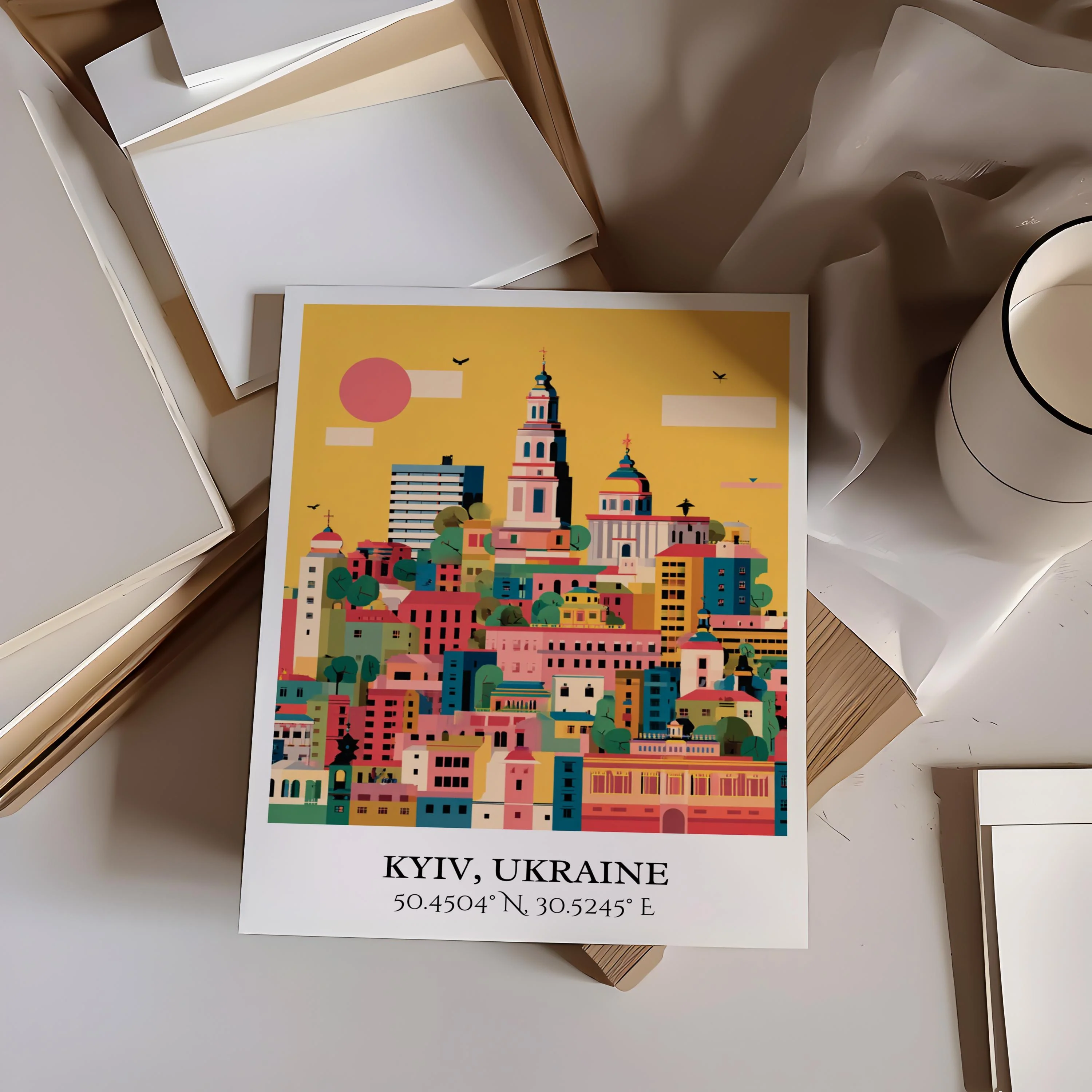 Kyiv, Ukraine – Watercolor Art Print - Image 4
