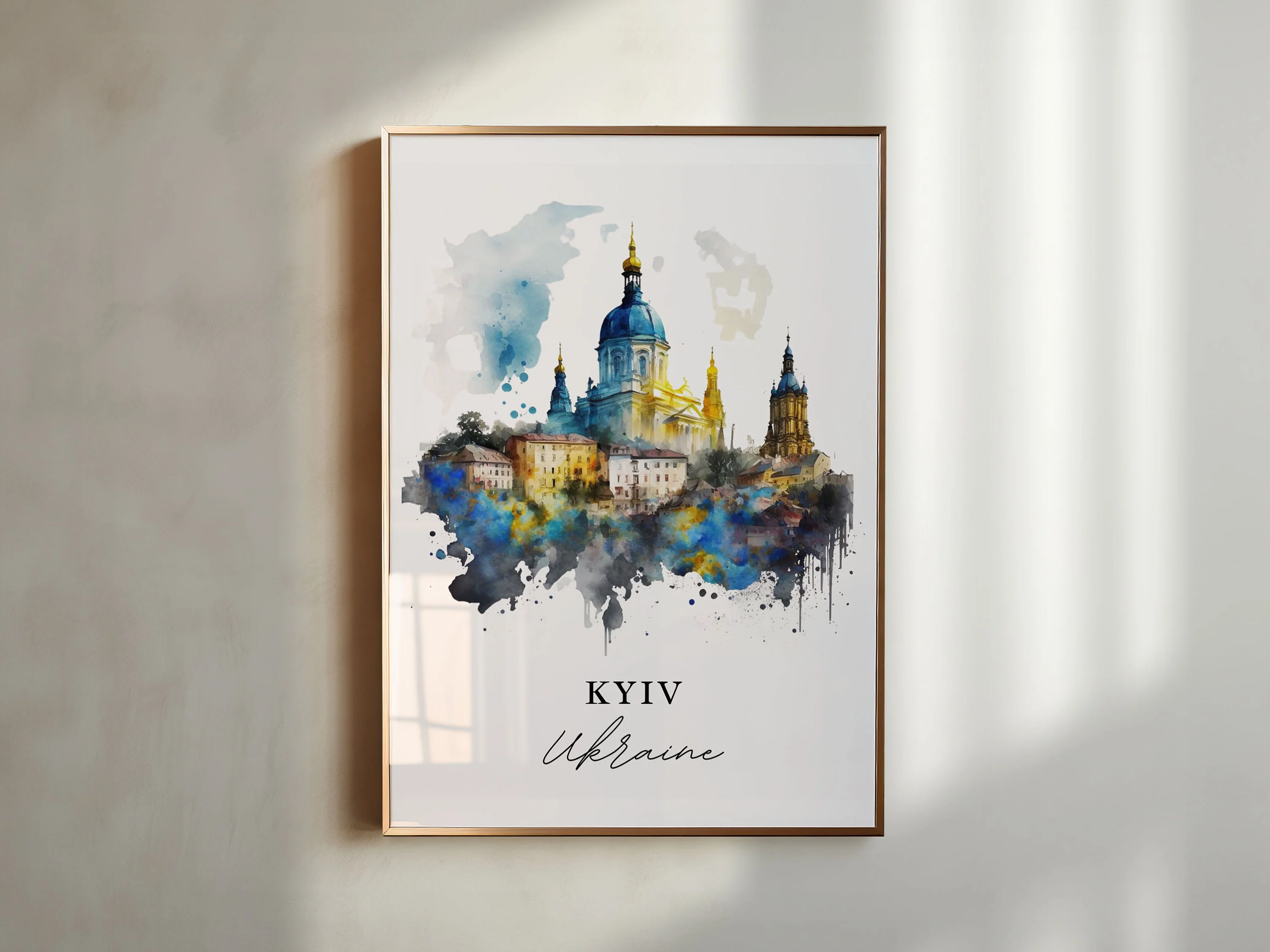 Kyiv, Ukraine – Watercolor Art Print - Image 4