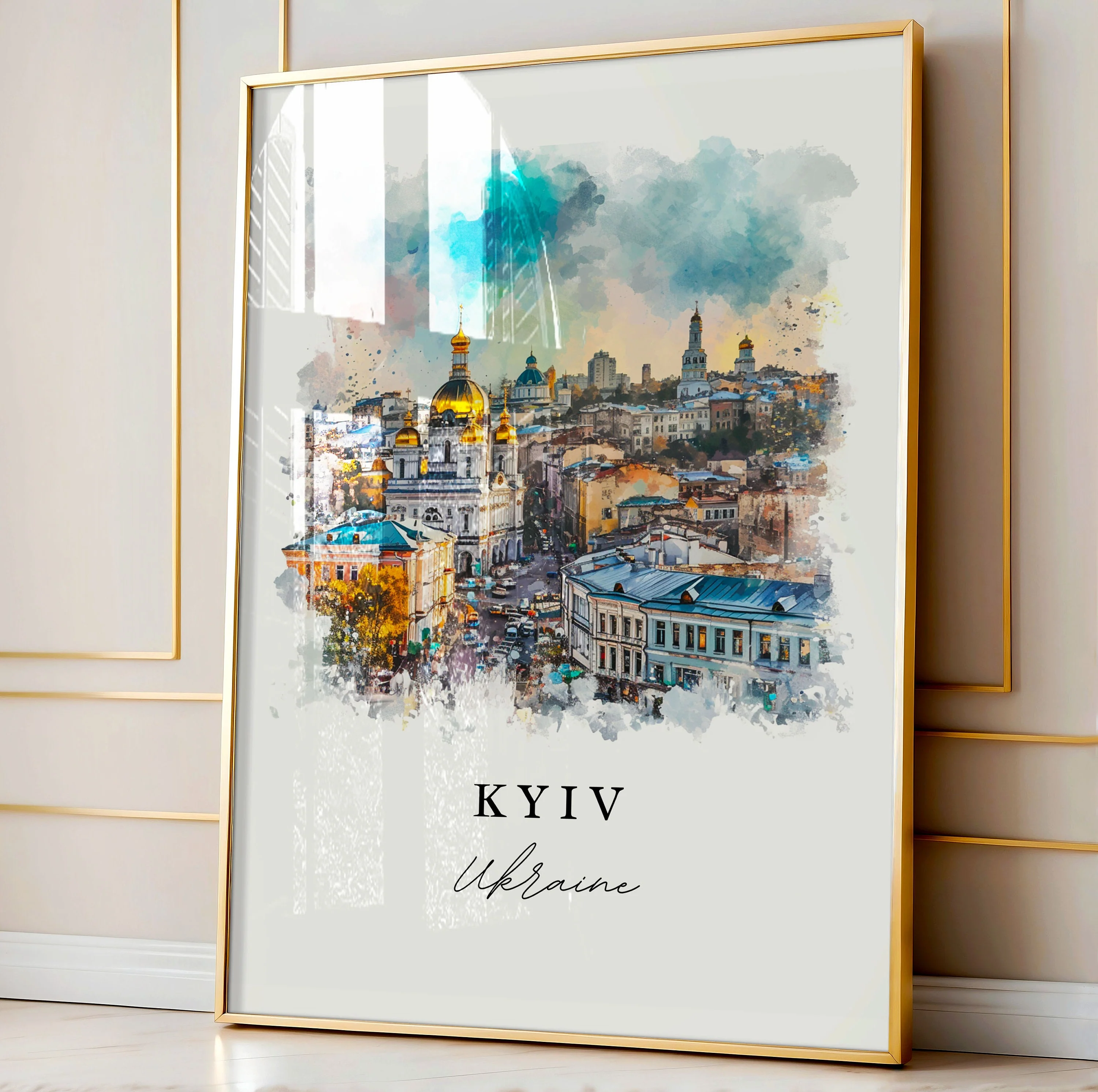 Kyiv, Ukraine – Watercolor Art Print - Image 4
