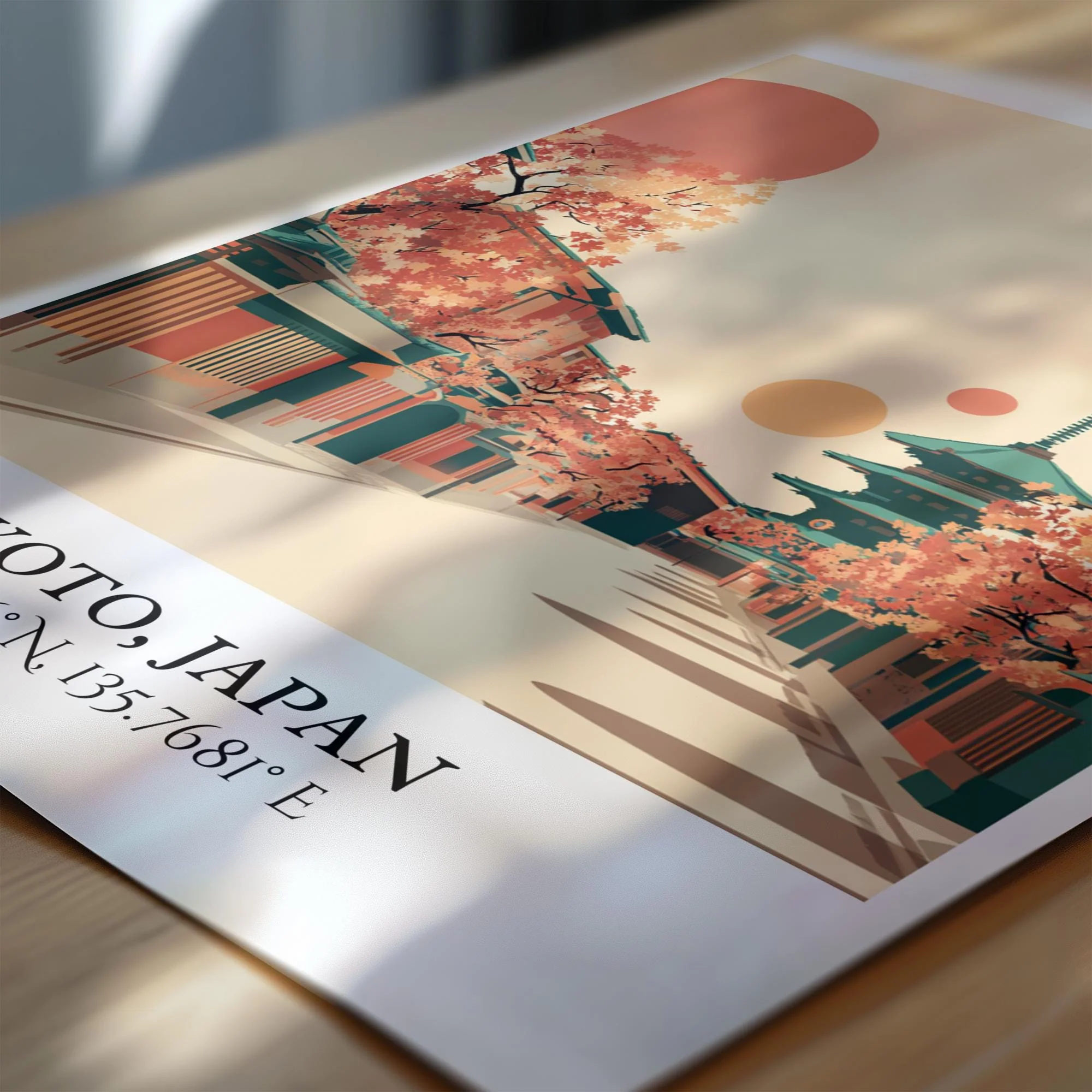 Kyoto, Japan – Watercolor Art Print - Image 2