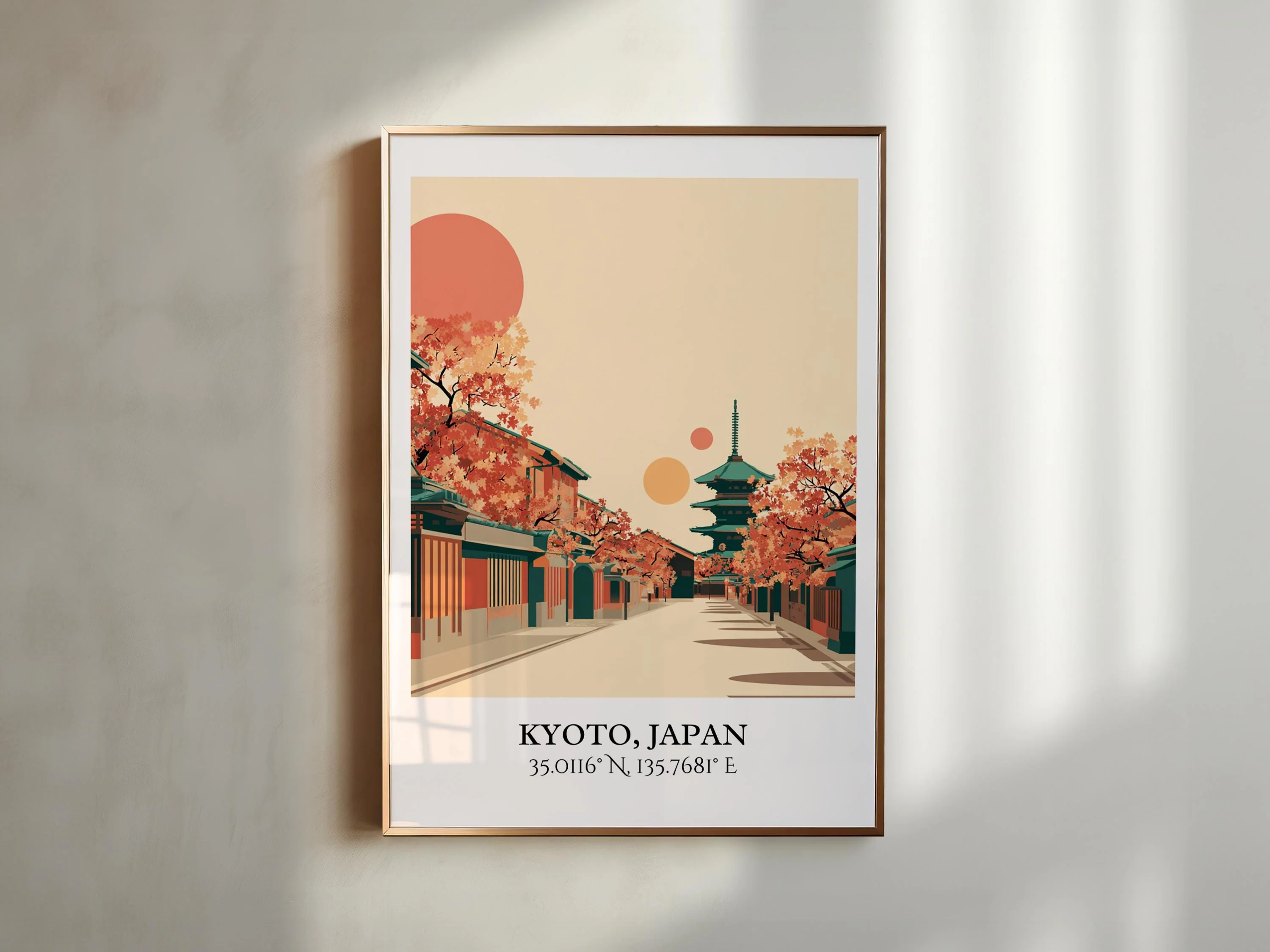 Kyoto, Japan – Watercolor Art Print - Image 4
