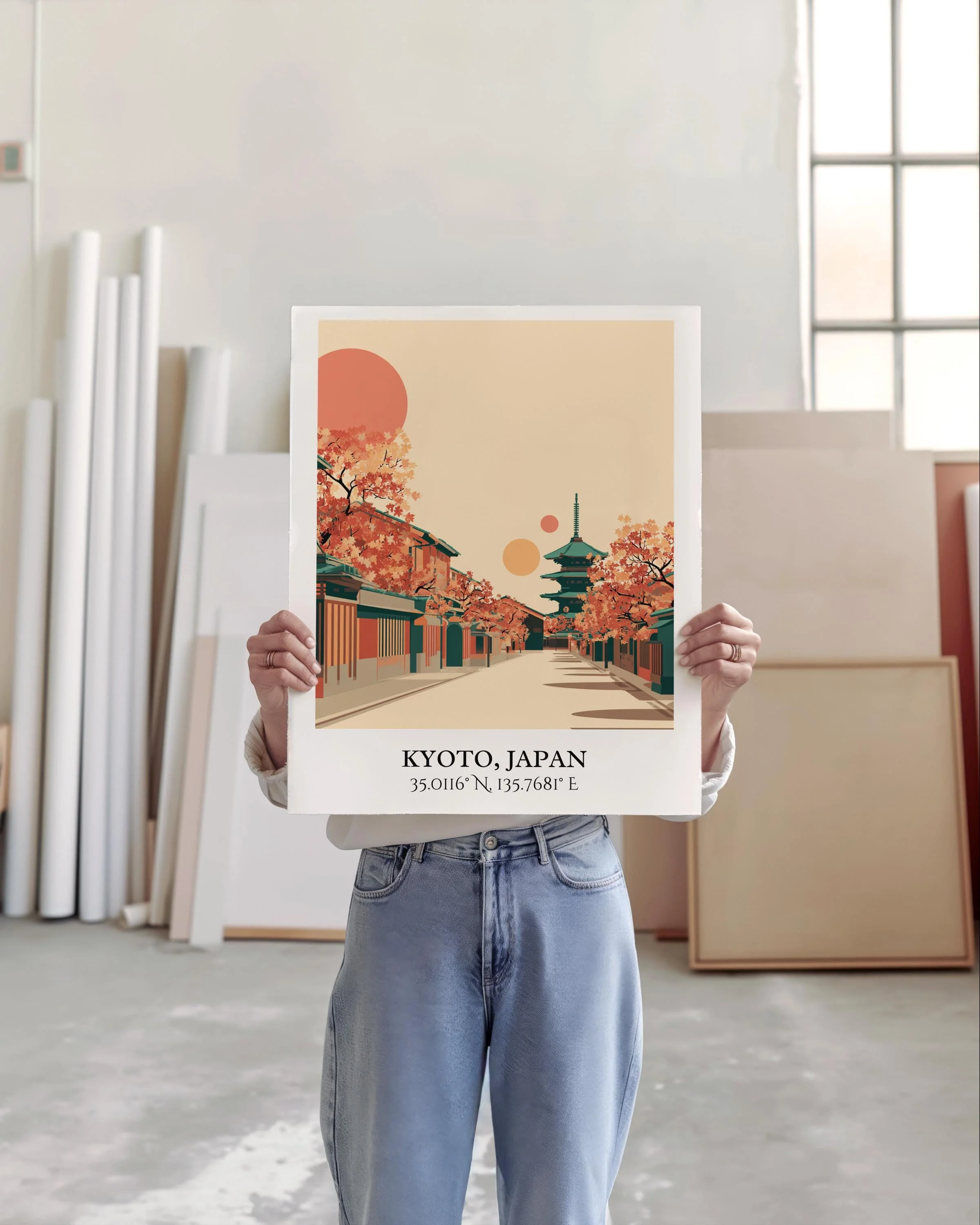 Kyoto, Japan – Watercolor Art Print - Image 5