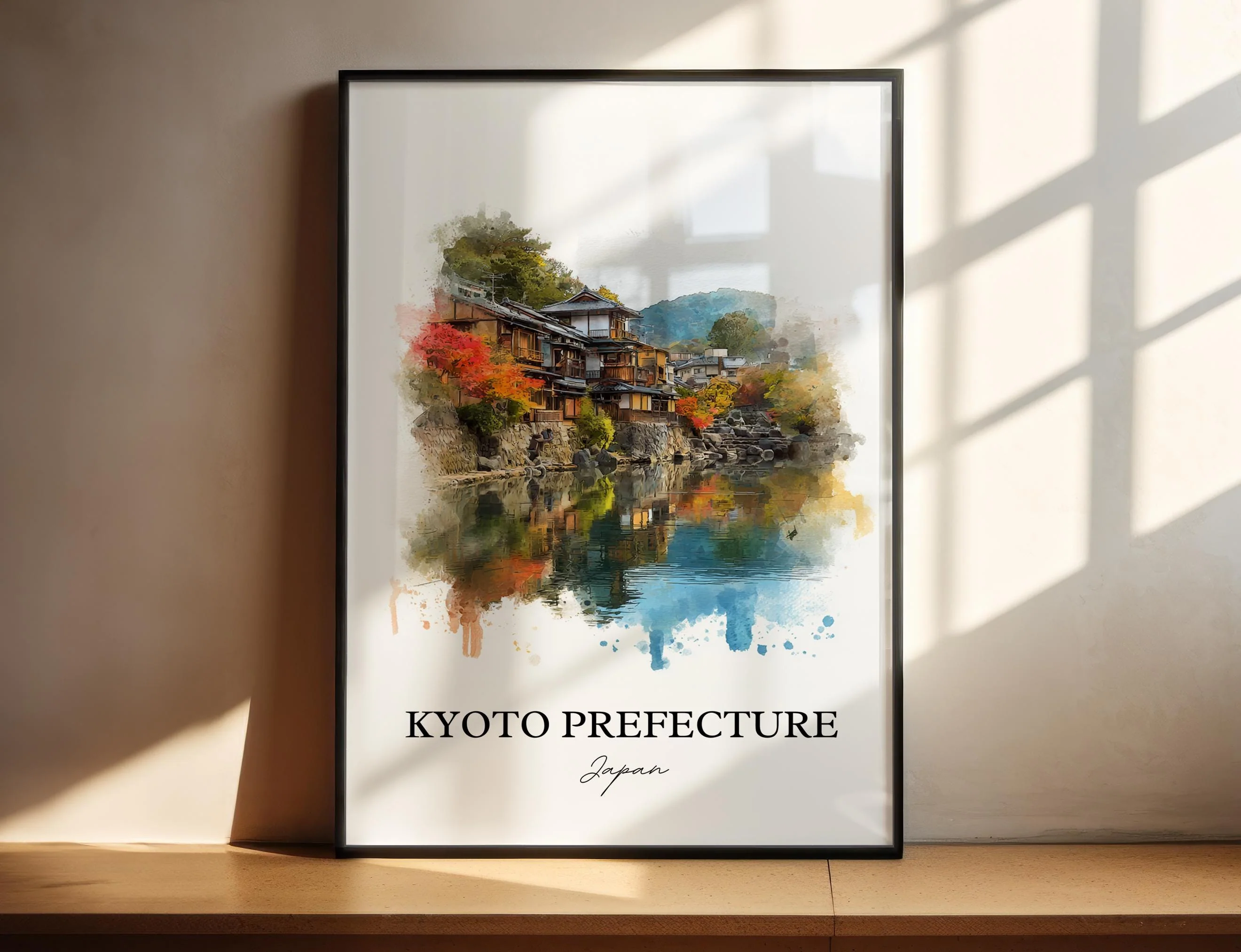 Kyoto, Japan – Watercolor Art Print