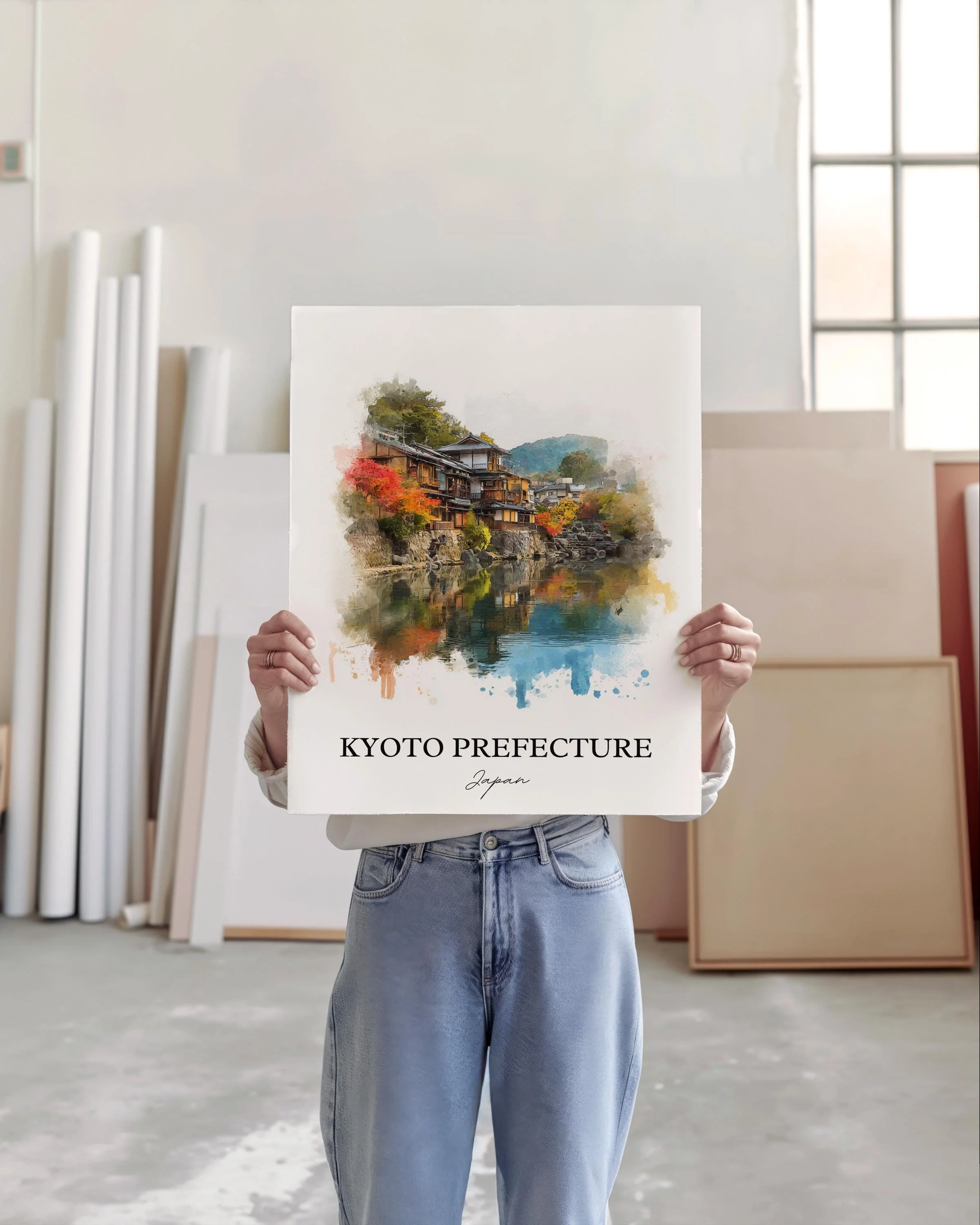 Kyoto, Japan – Watercolor Art Print - Image 3