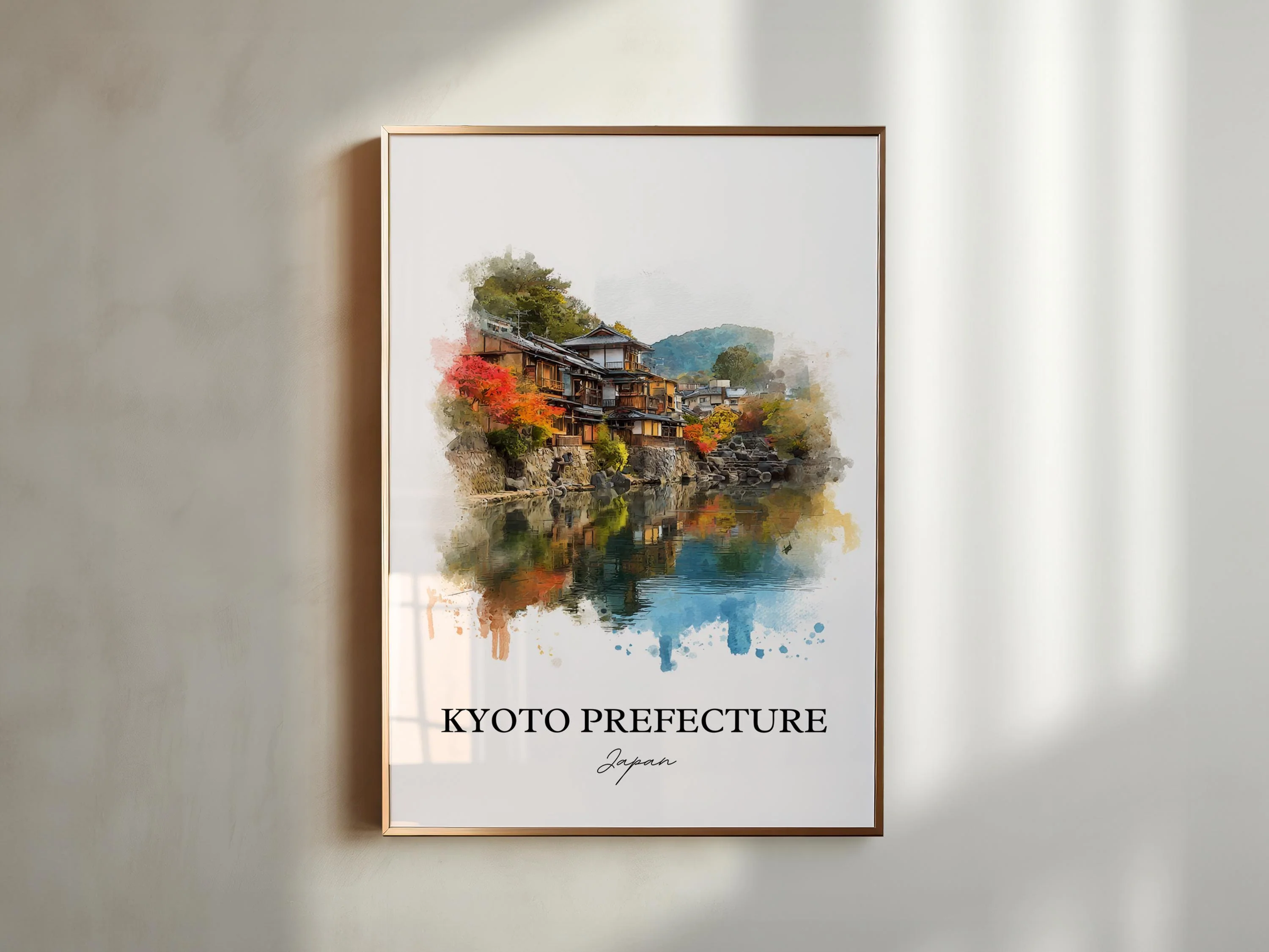 Kyoto, Japan – Watercolor Art Print - Image 4