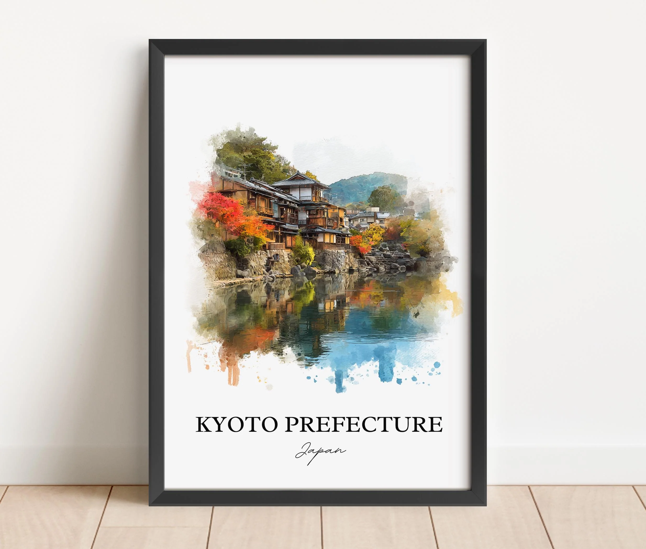 Kyoto, Japan – Watercolor Art Print - Image 6
