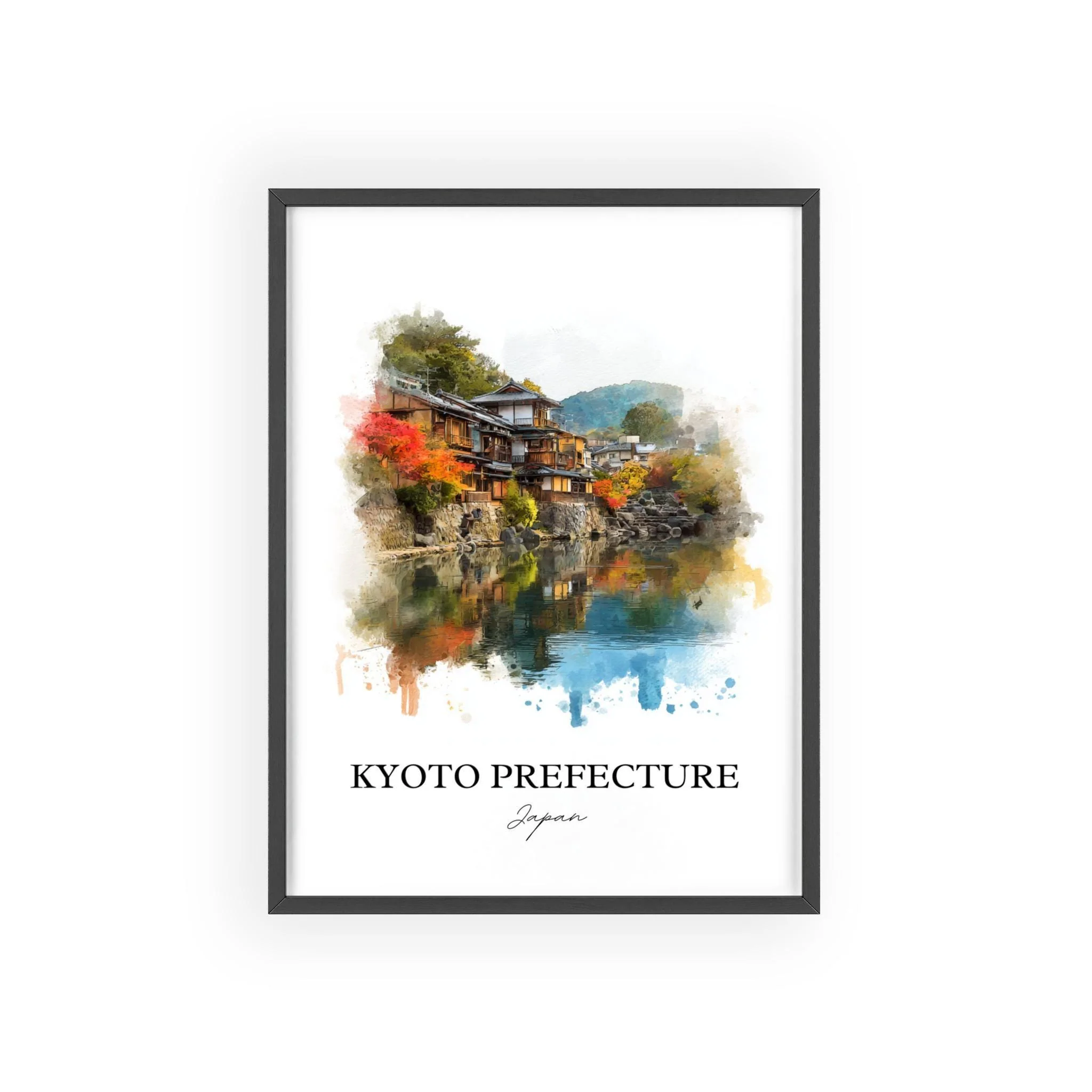Kyoto, Japan – Watercolor Art Print - Image 7