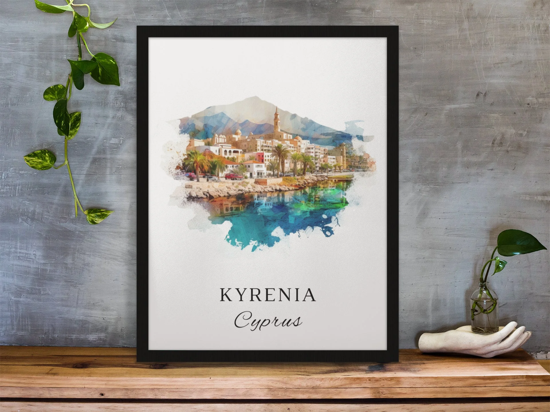 Kyrenia, Cyprus – Watercolor Art Print - Image 5