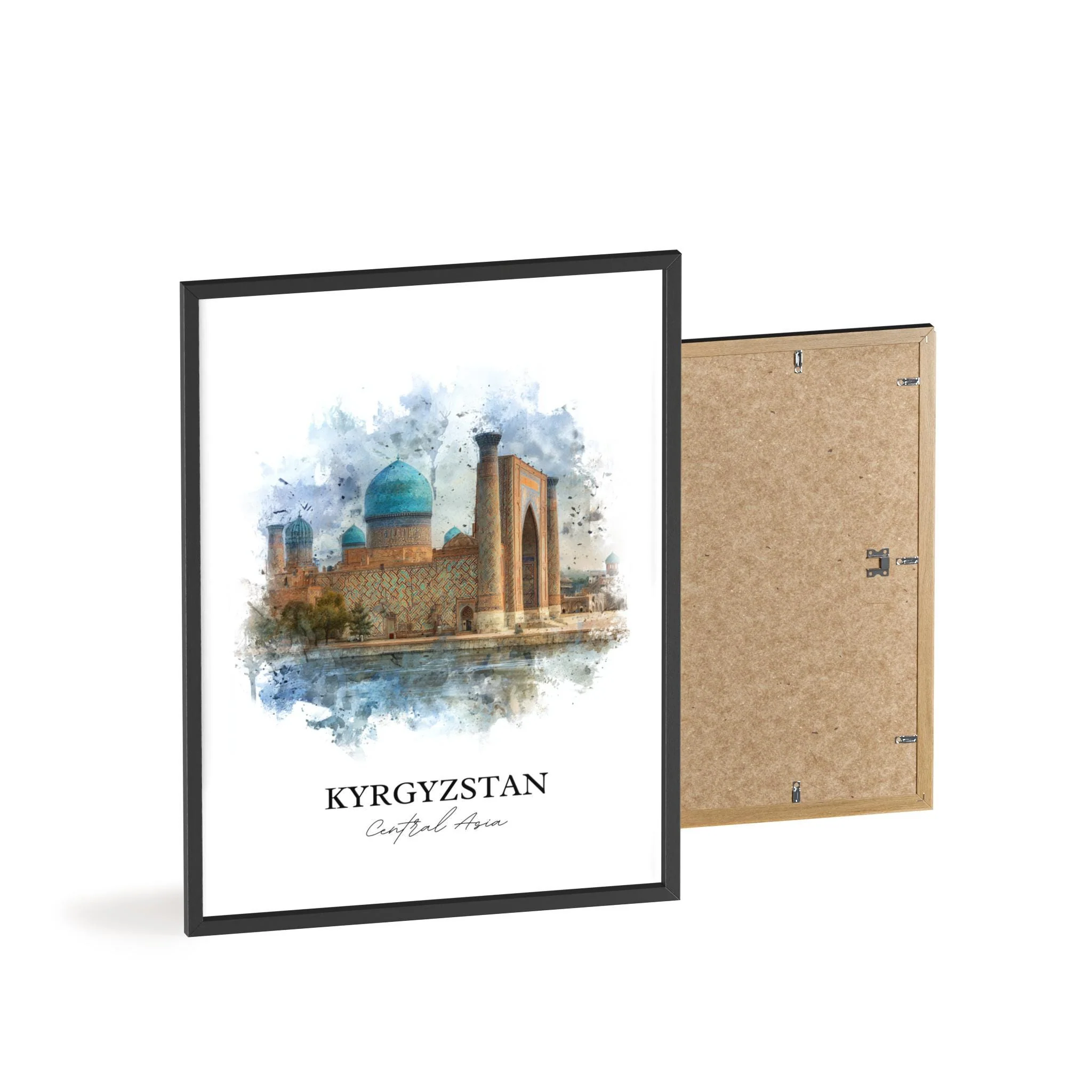 Kyrgyzstan, Kyrgyzstan – Watercolor Art Print - Image 8