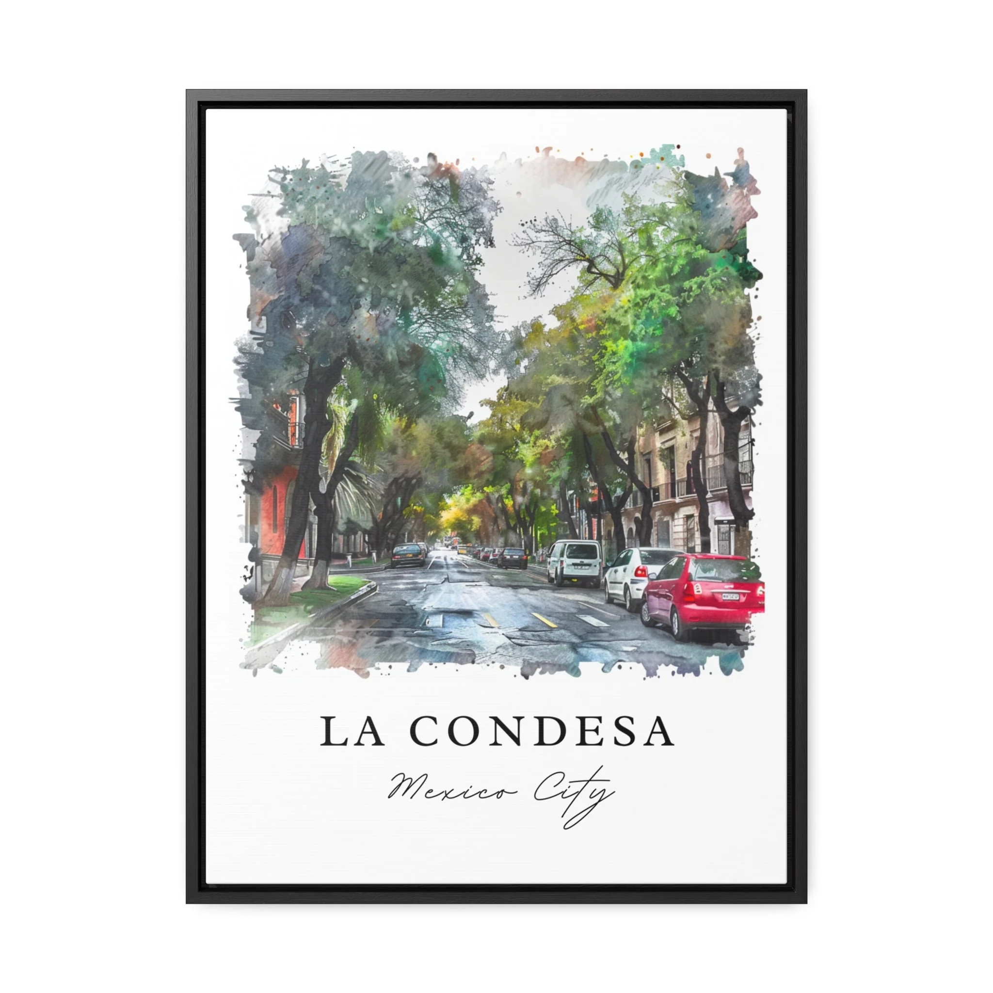 Condesa, Mexico – Watercolor Art Print - Image 5