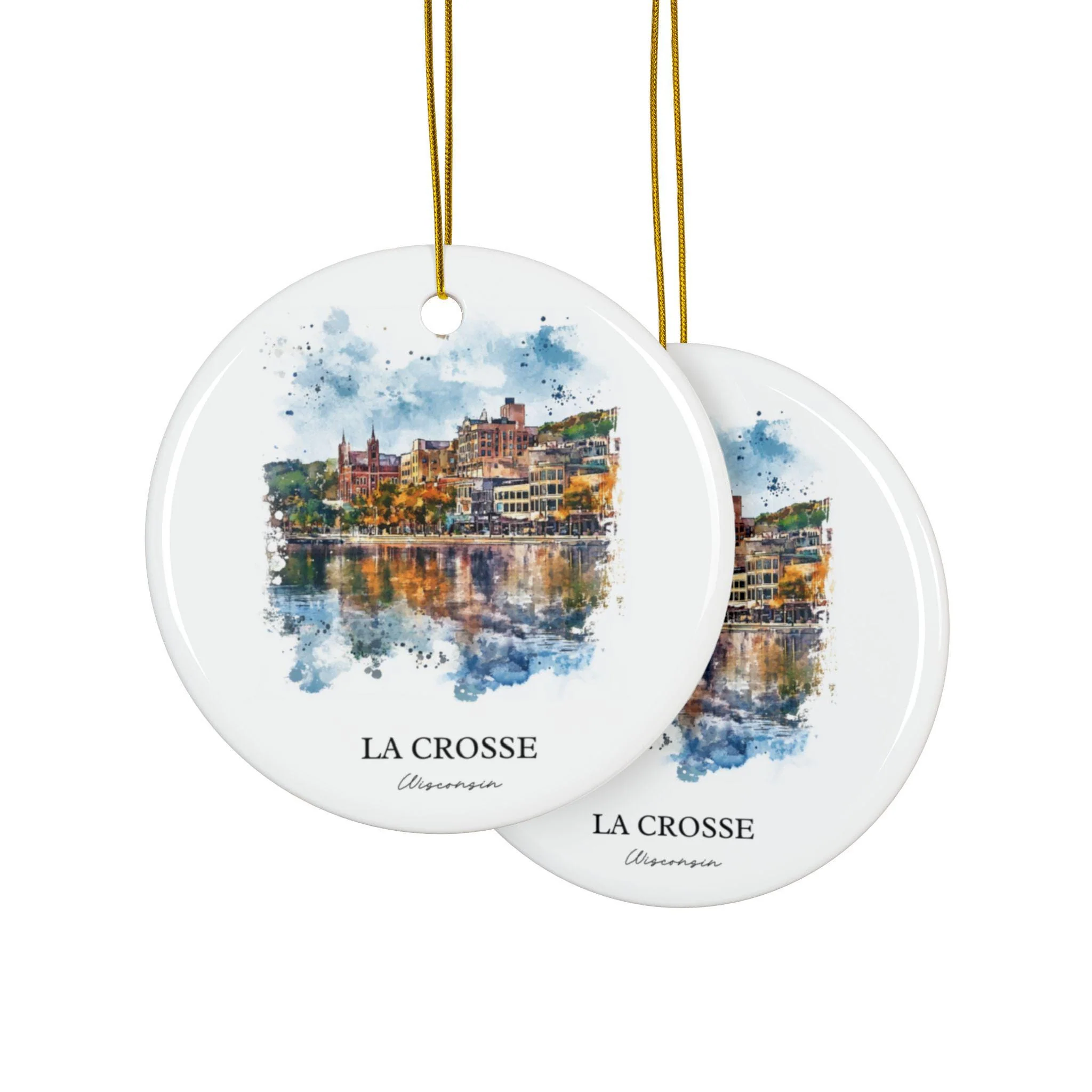 La Crosse Ornament: Unique La Crosse Wisconsin Souvenir, La Crosse Xmas Decor, and Authentic La Crosse WI Gift - Image 2