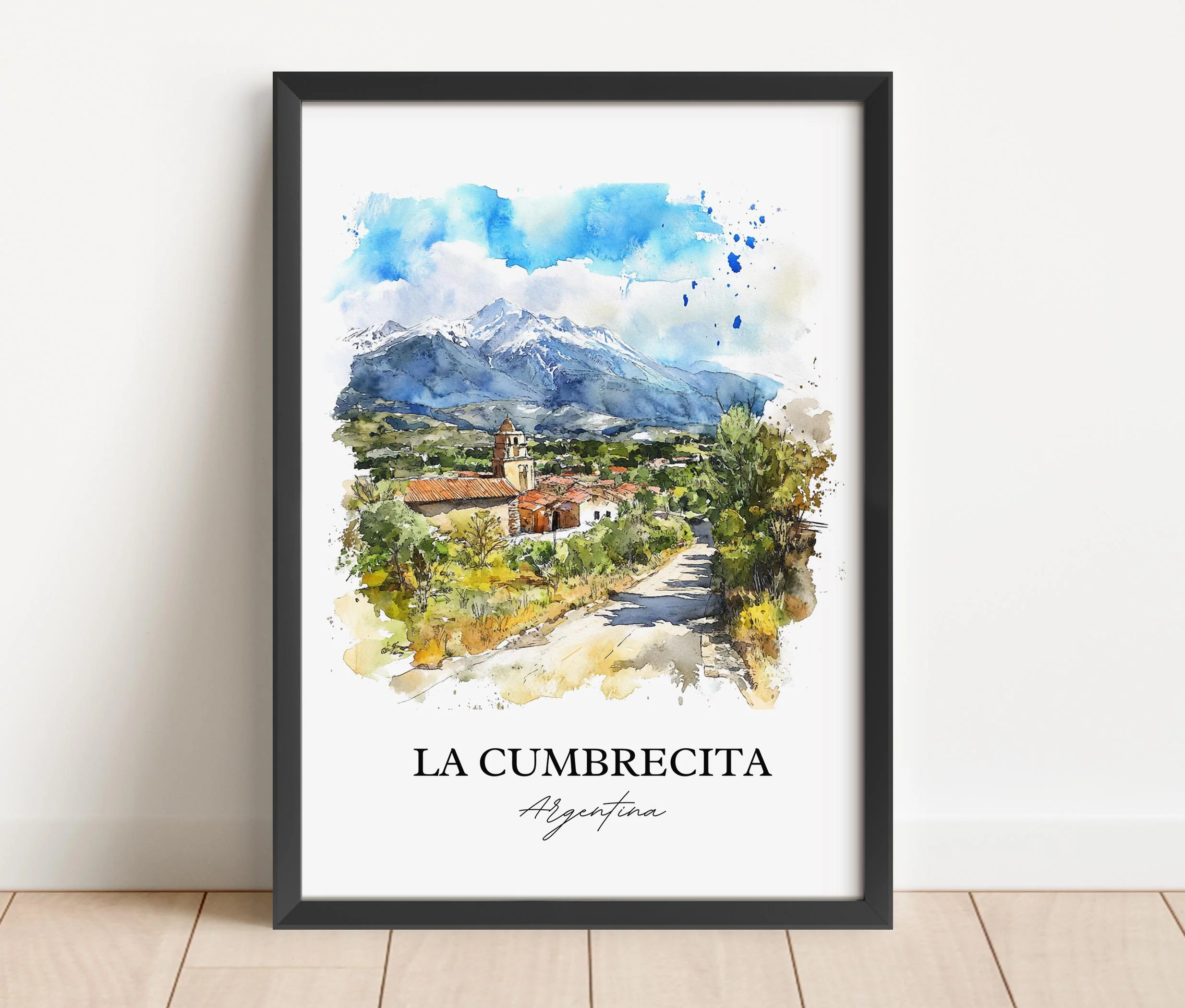La Cumbrecita, Argentina – Watercolor Art Print - Image 3