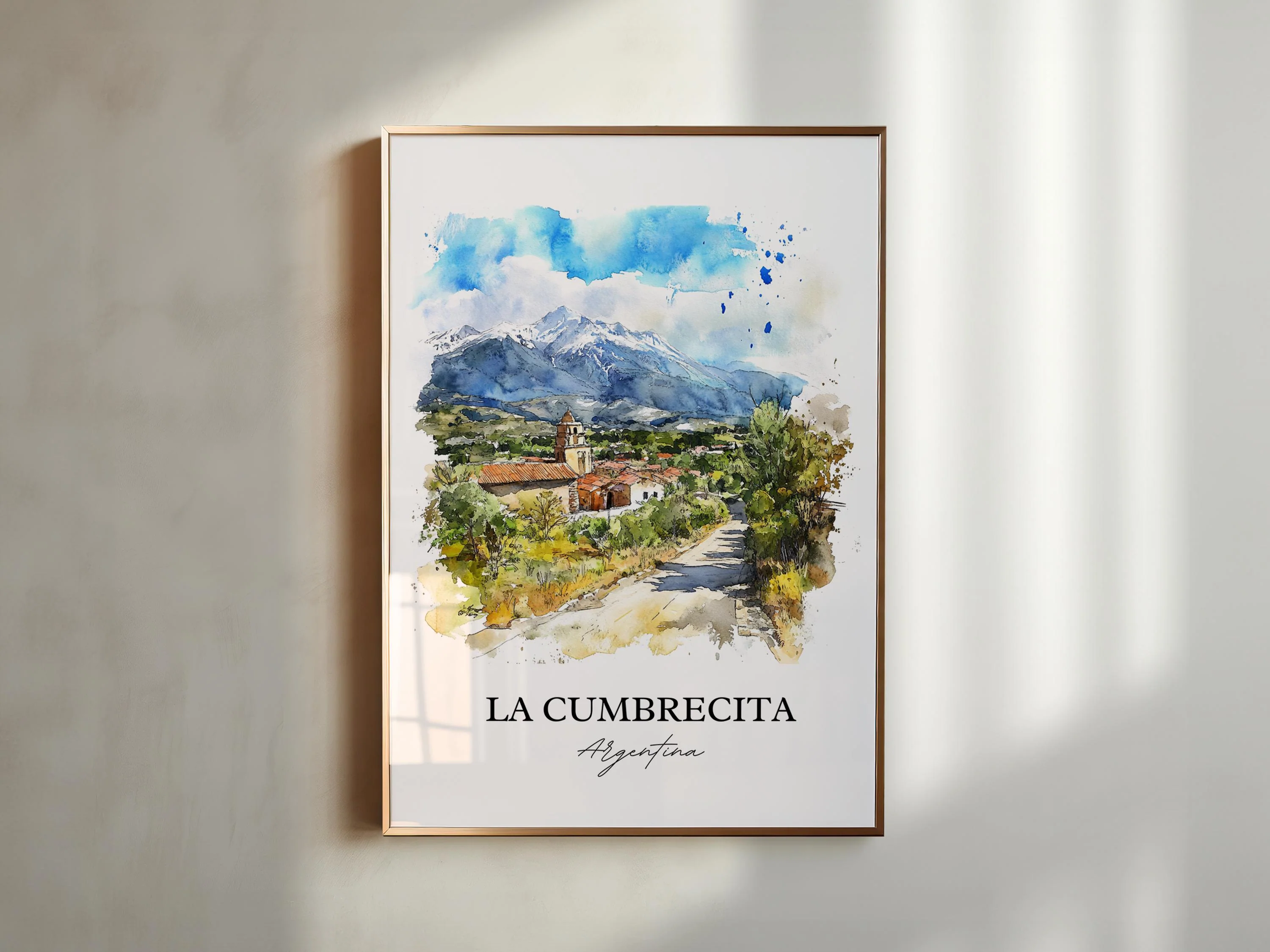 La Cumbrecita, Argentina – Watercolor Art Print - Image 4
