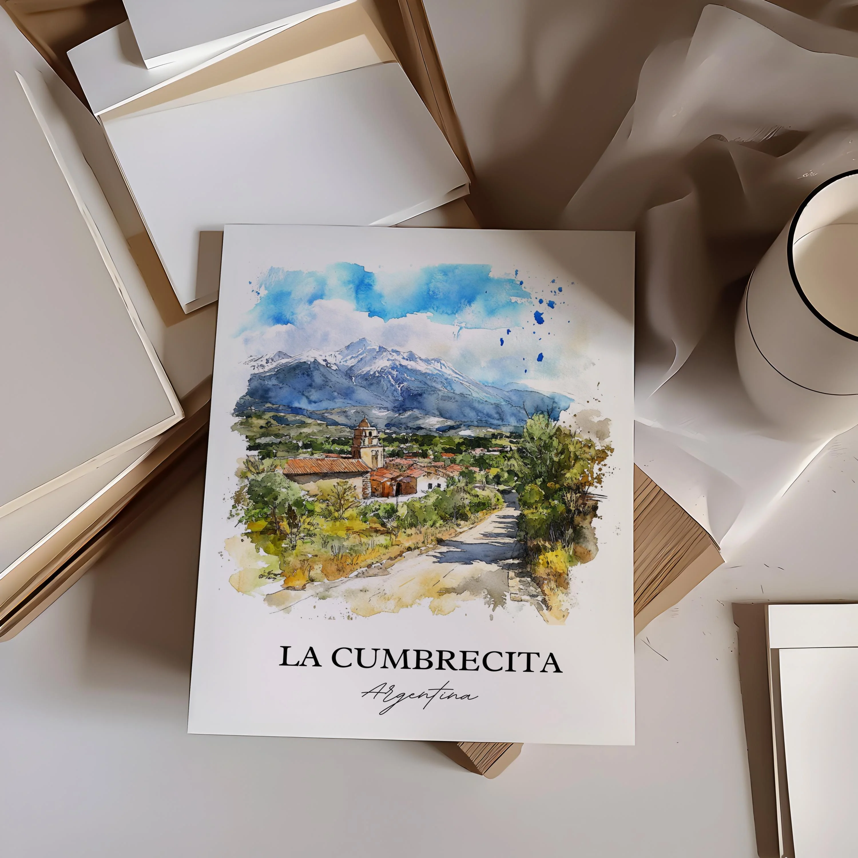 La Cumbrecita, Argentina – Watercolor Art Print - Image 6
