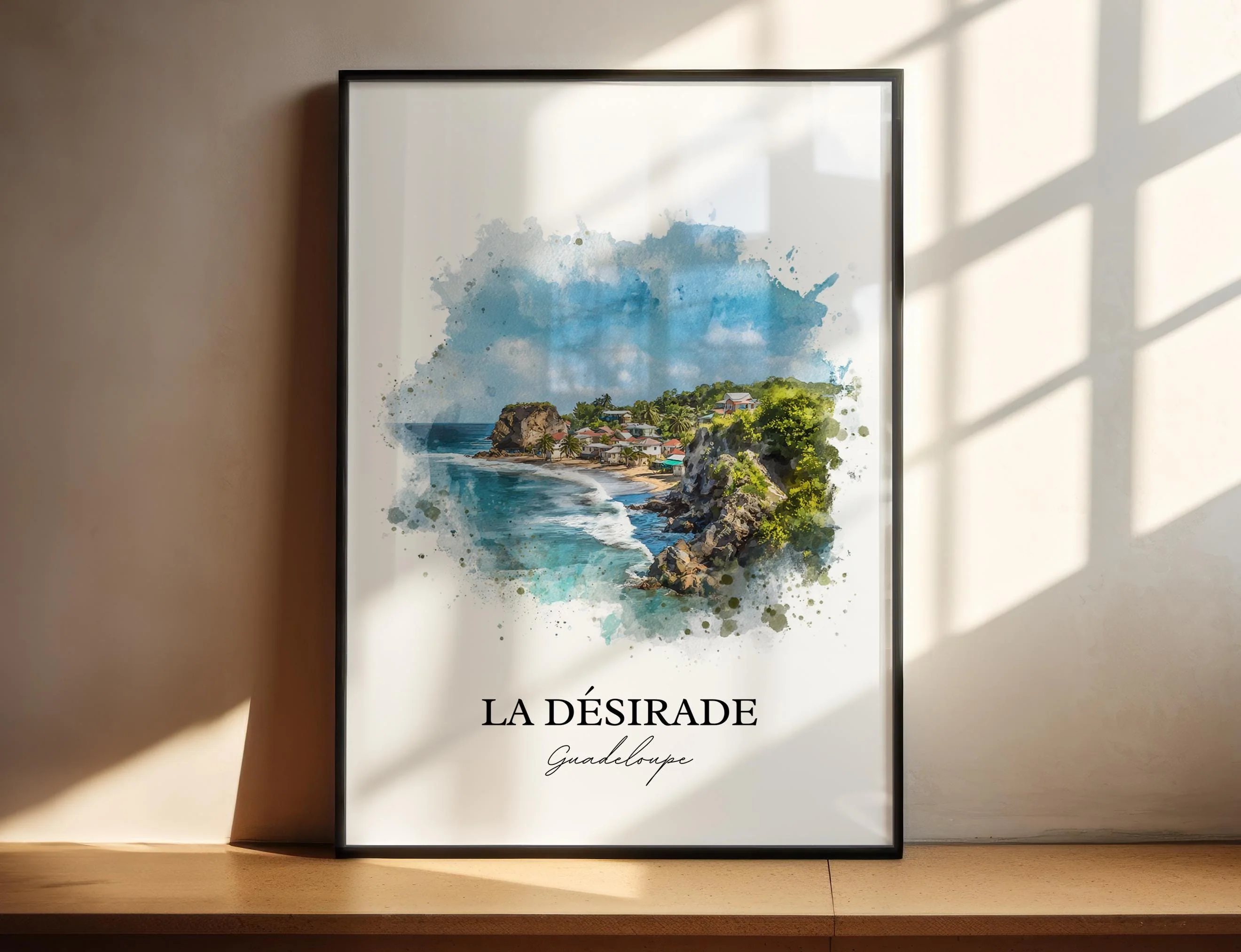 La Désirade, Guadeloupe – Watercolor Art Print
