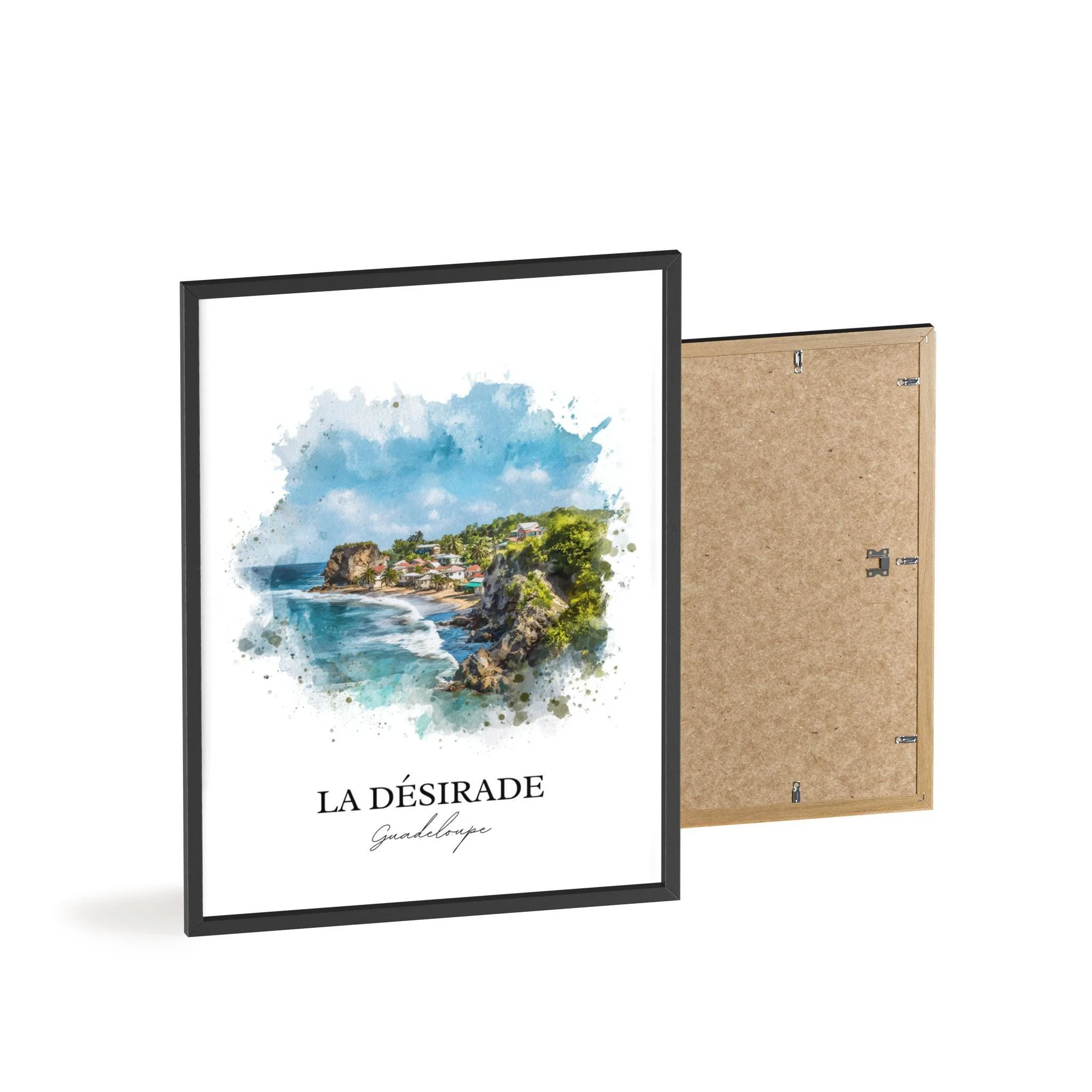 La Désirade, Guadeloupe – Watercolor Art Print - Image 8
