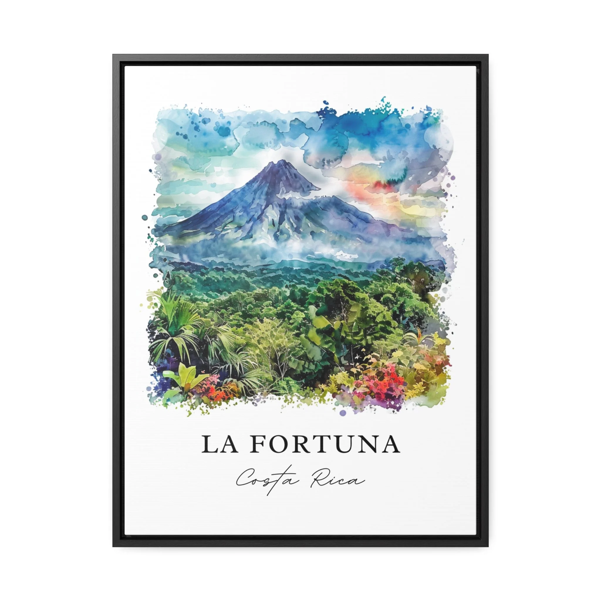 La Fortuna, Costa Rica – Watercolor Art Print - Image 5