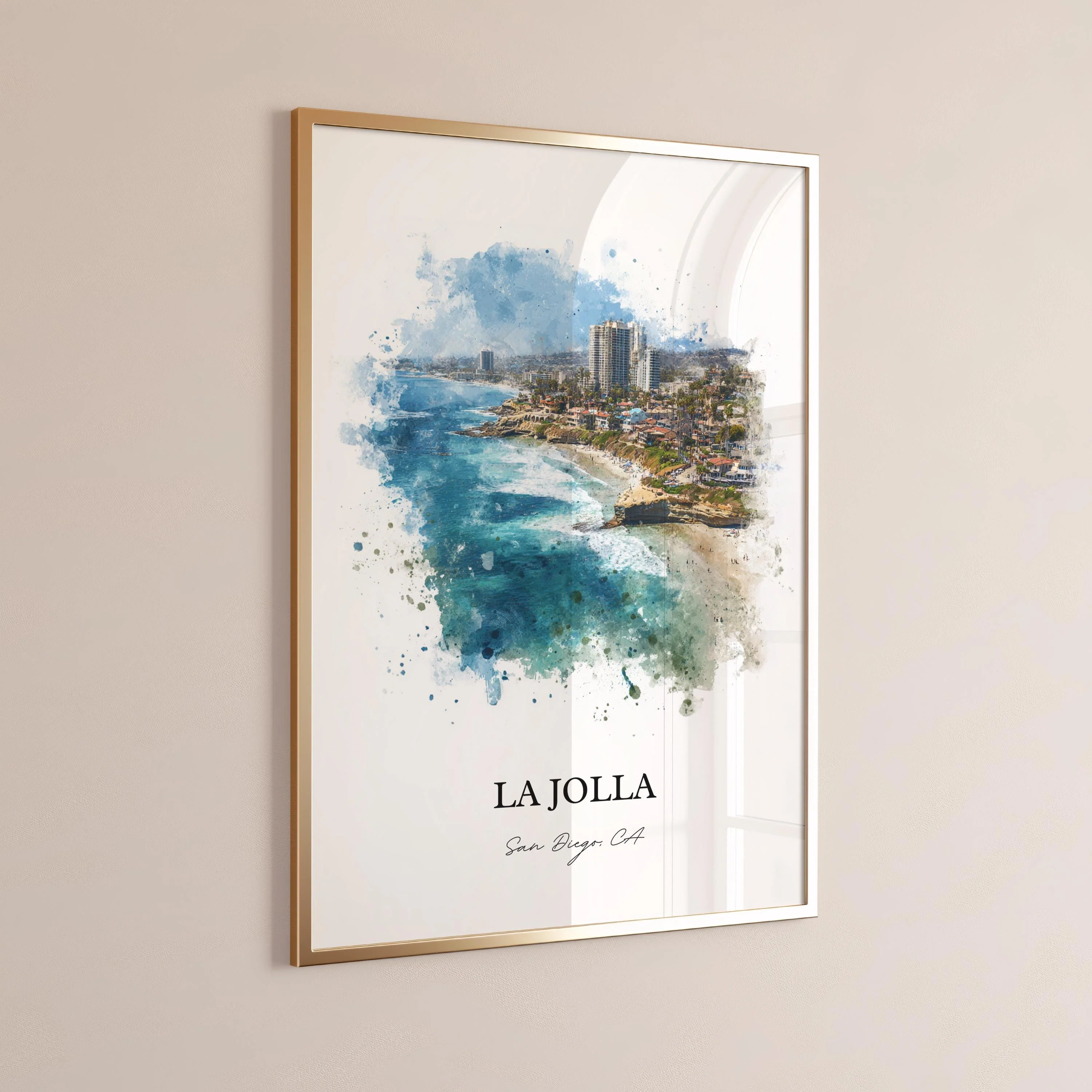 La Jolla, California – Watercolor Art Print - Image 7