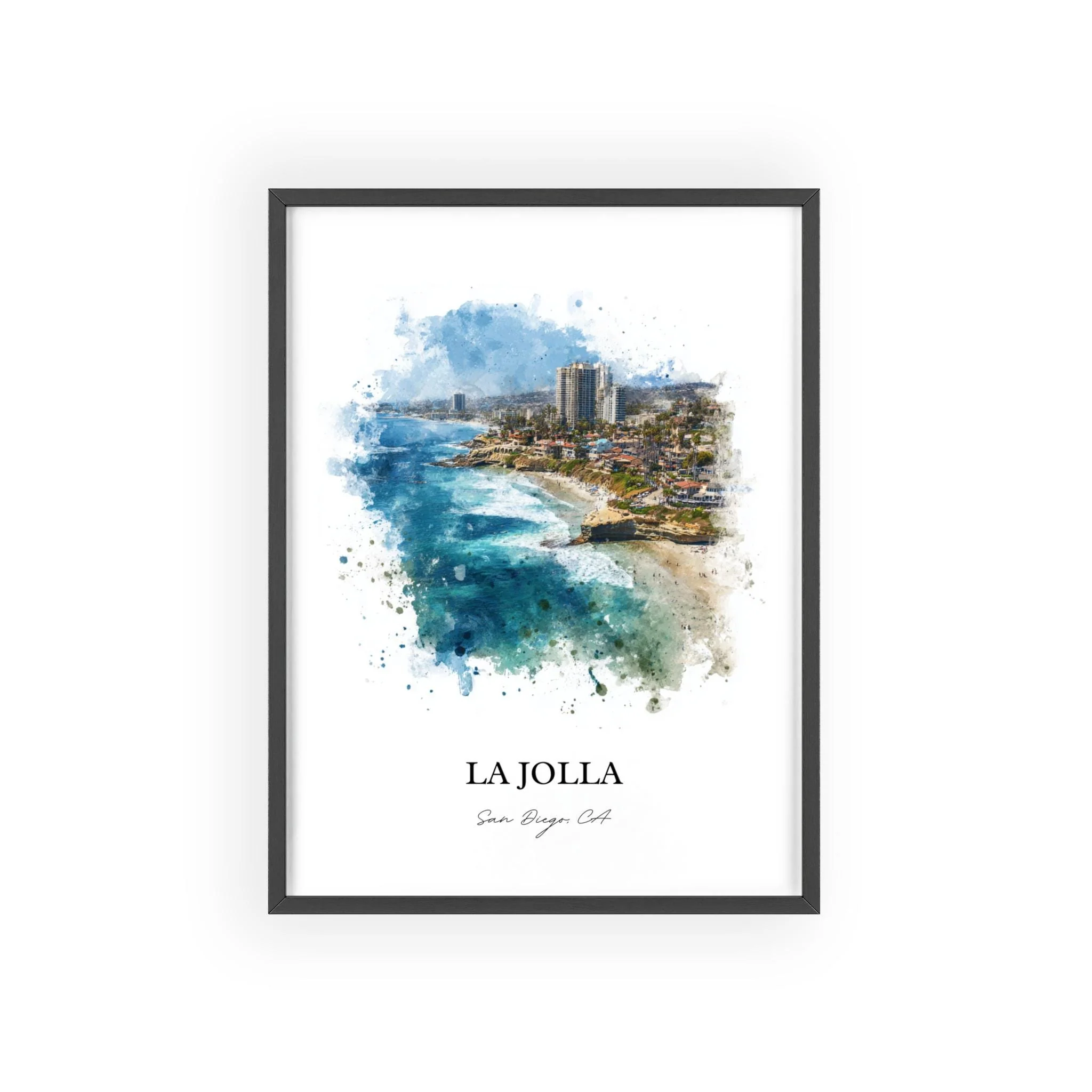 La Jolla, California – Watercolor Art Print - Image 9