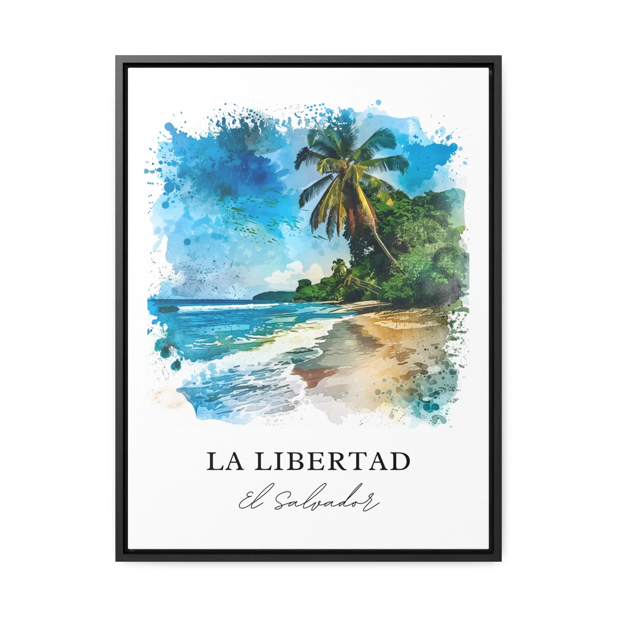 La Libertad, El Salvador – Watercolor Art Print - Image 5
