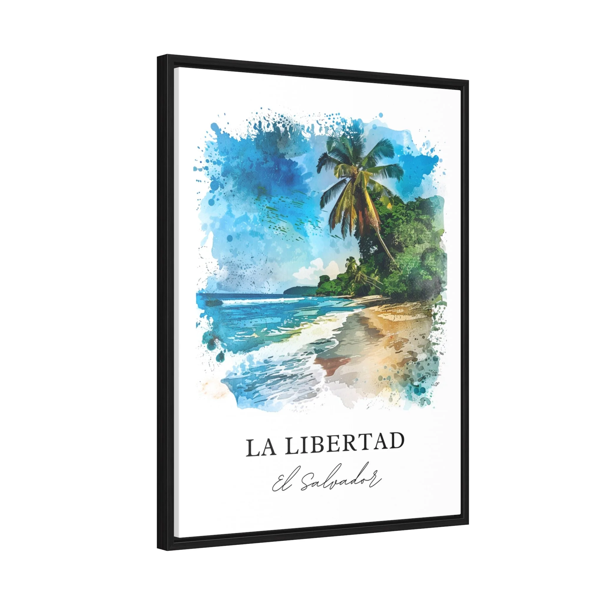 La Libertad, El Salvador – Watercolor Art Print - Image 6